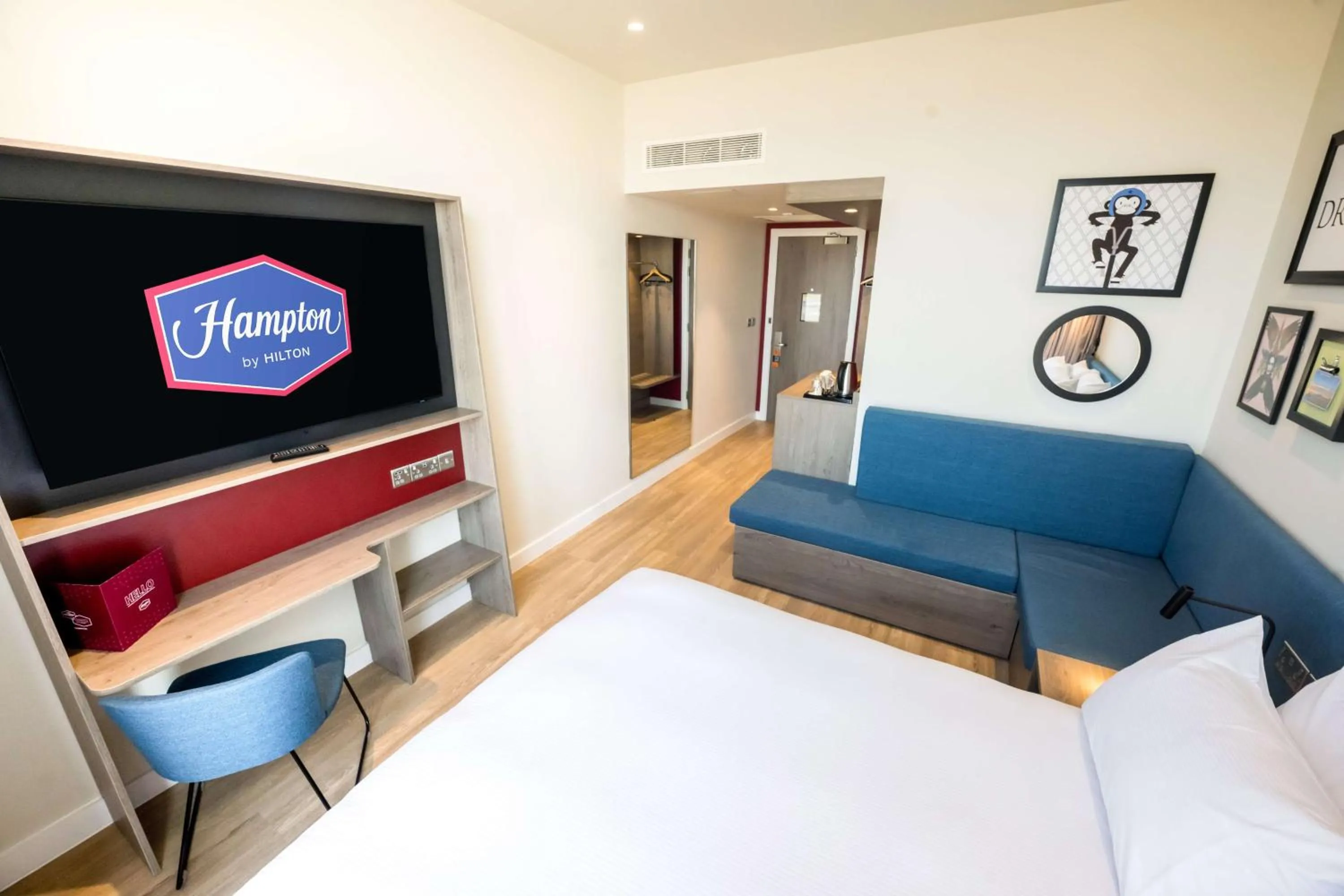 Bedroom, Bed in Hampton By Hilton Blackpool