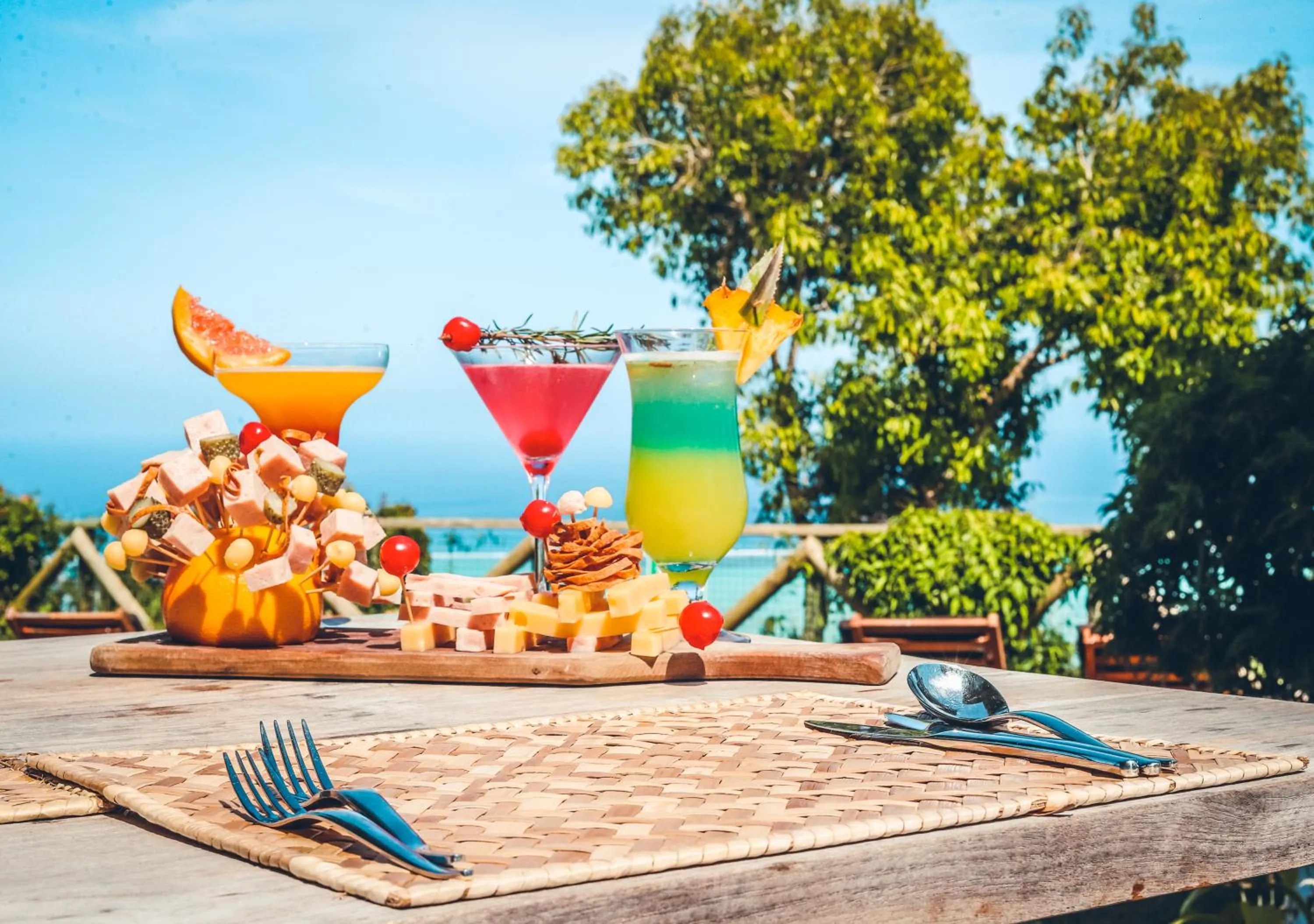 Patio in Hotel Chalets Chamarel