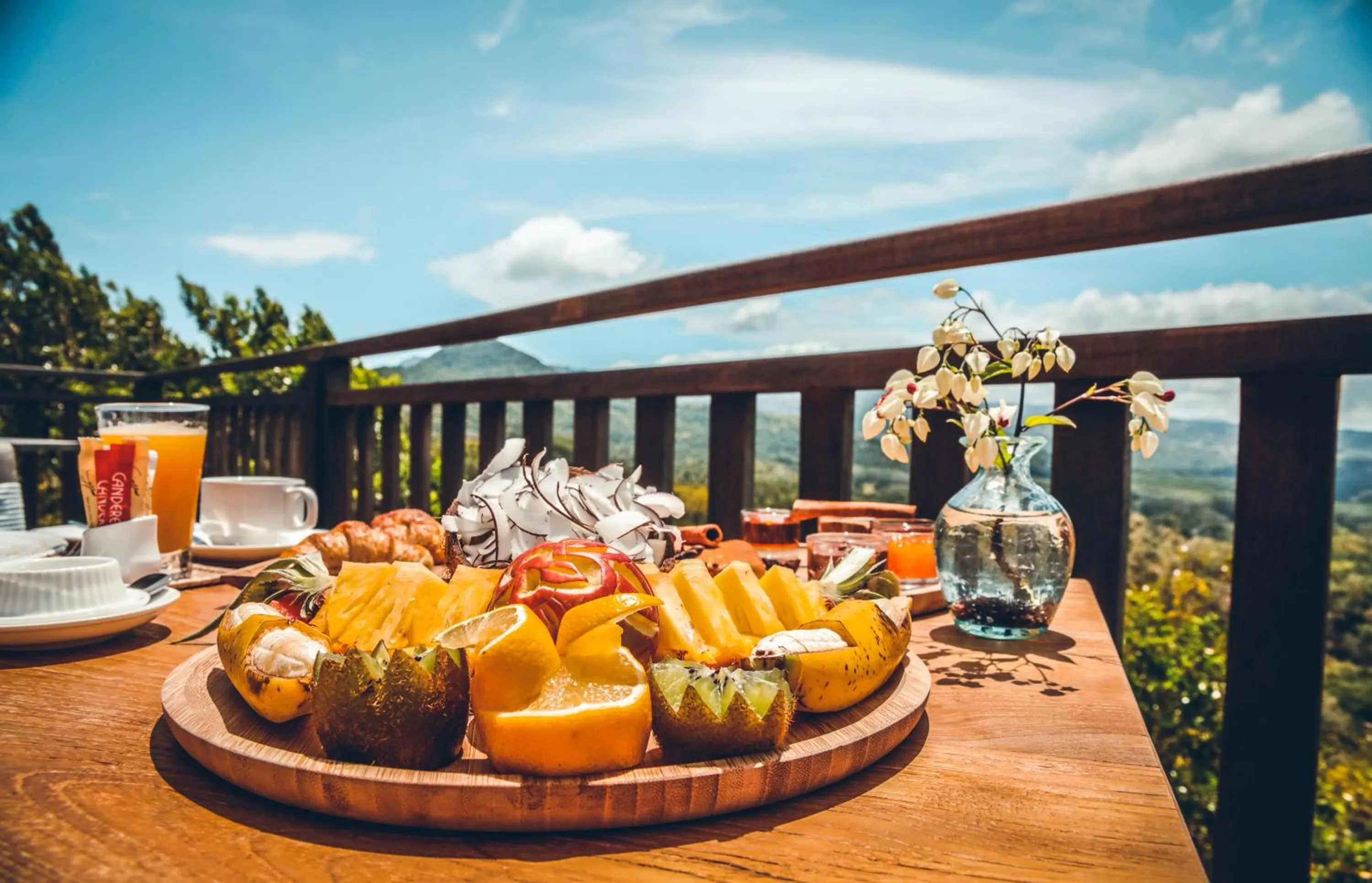 Restaurant/places to eat in Hotel Chalets Chamarel