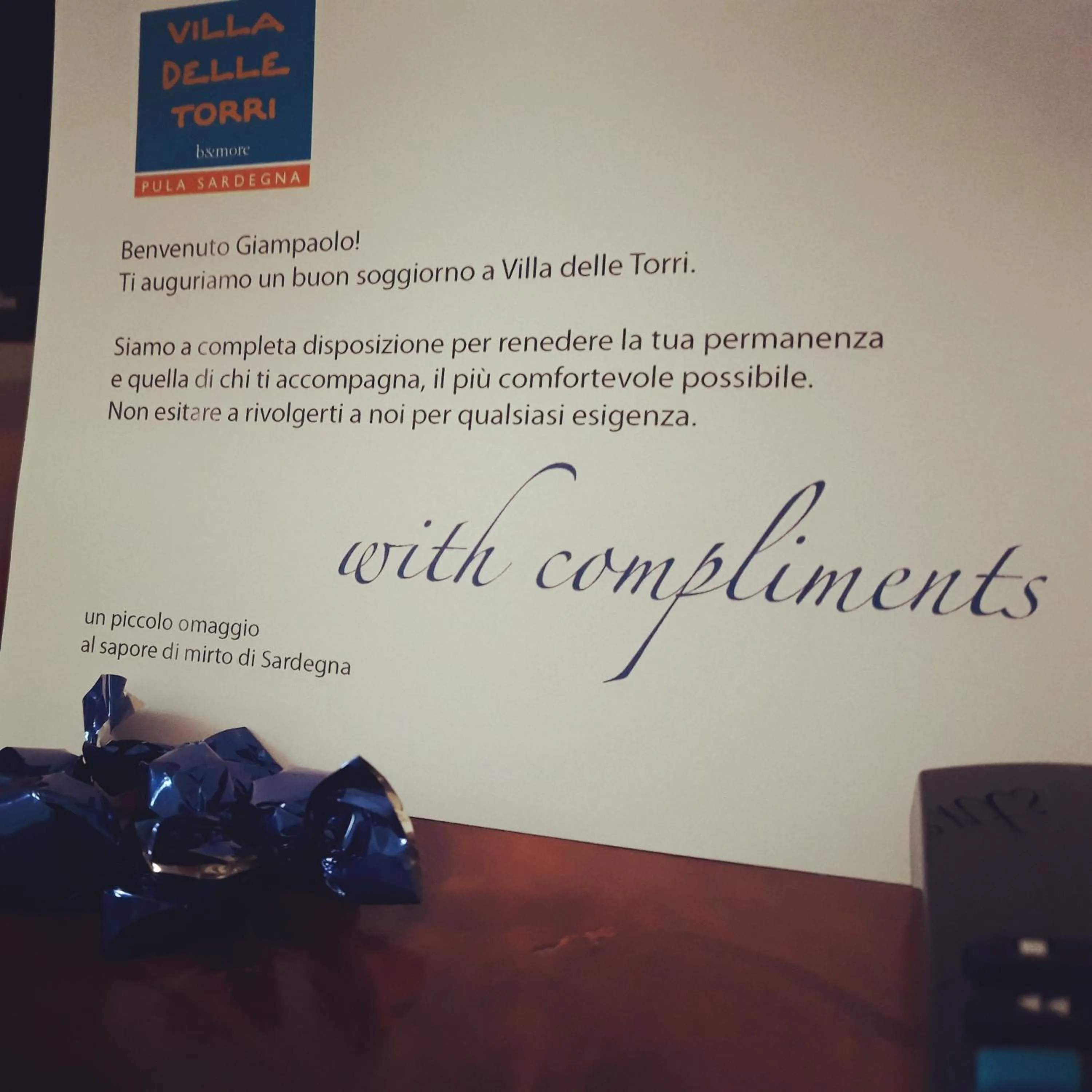 Decorative detail in Villa delle torri