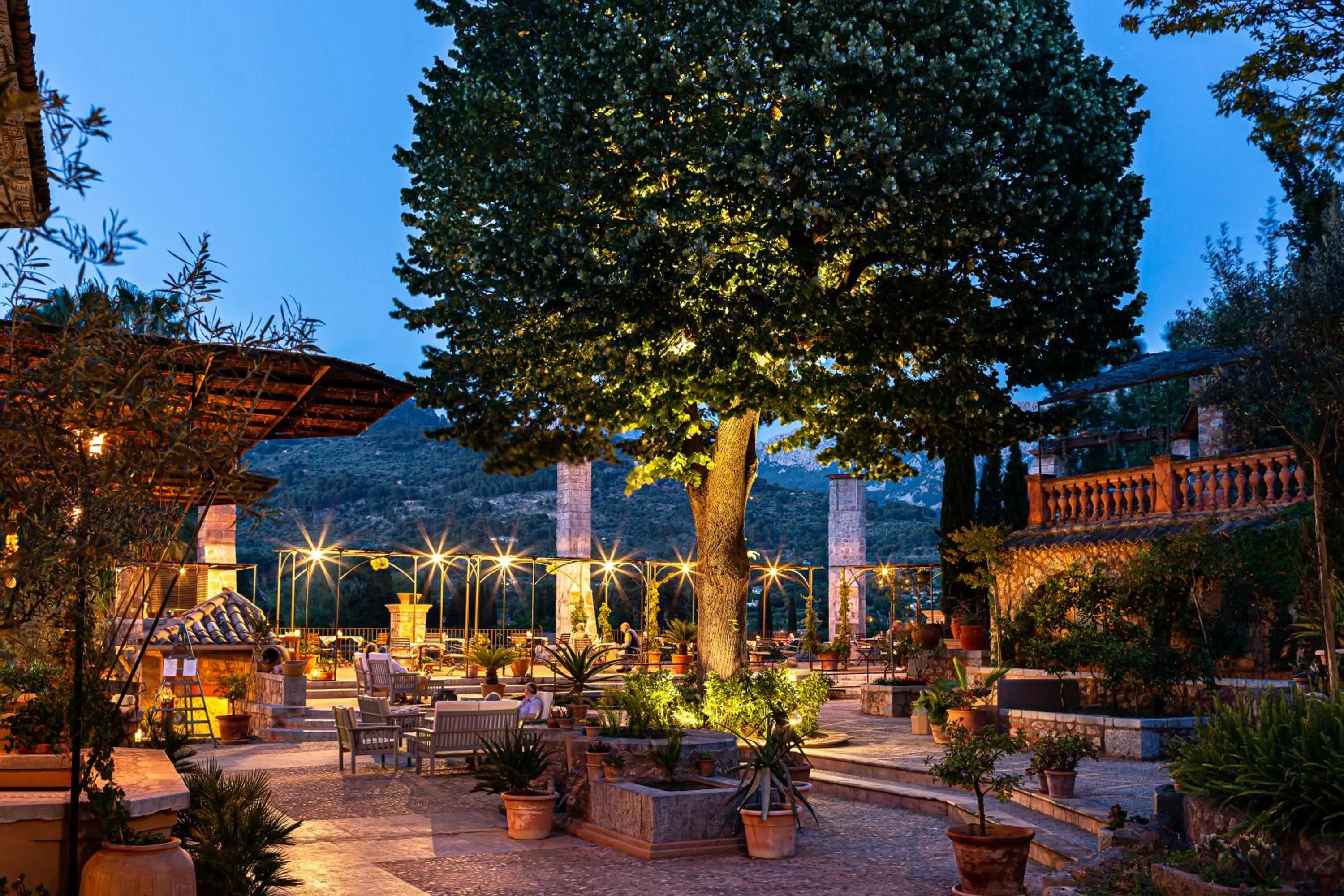 Patio in Hotel Finca Ca N'ai - Adults Only