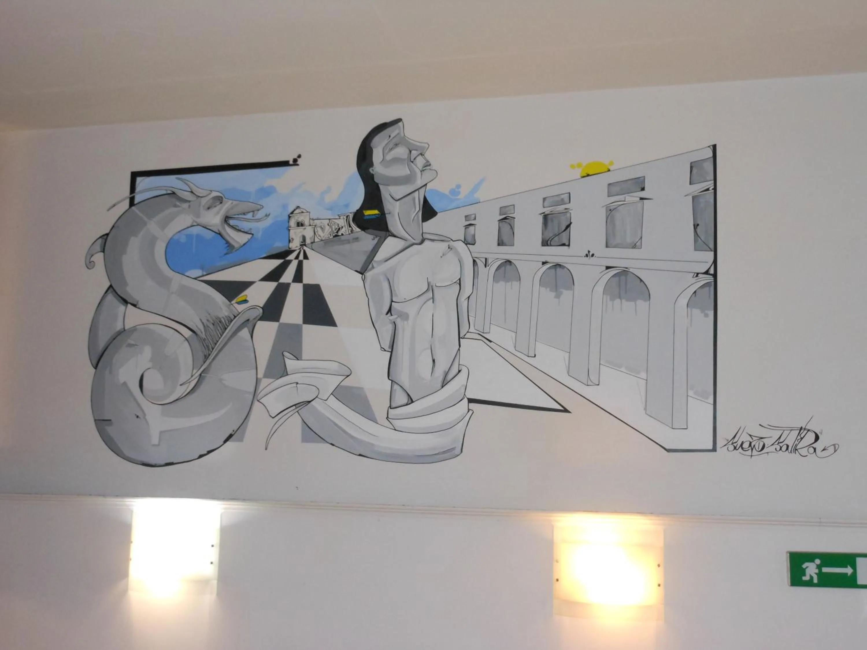 Decorative detail in Hotel Cecco