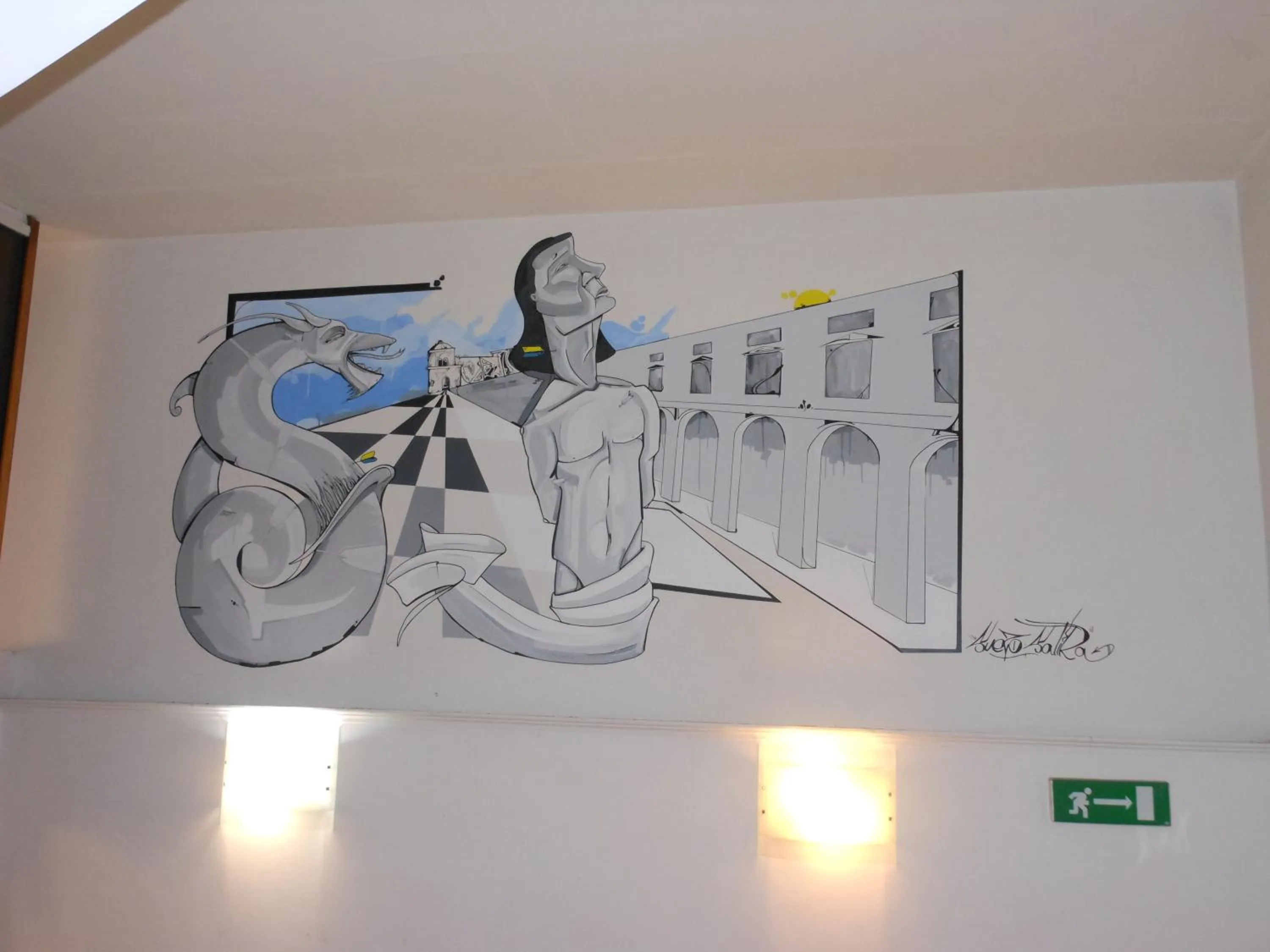 Decorative detail in Hotel Cecco