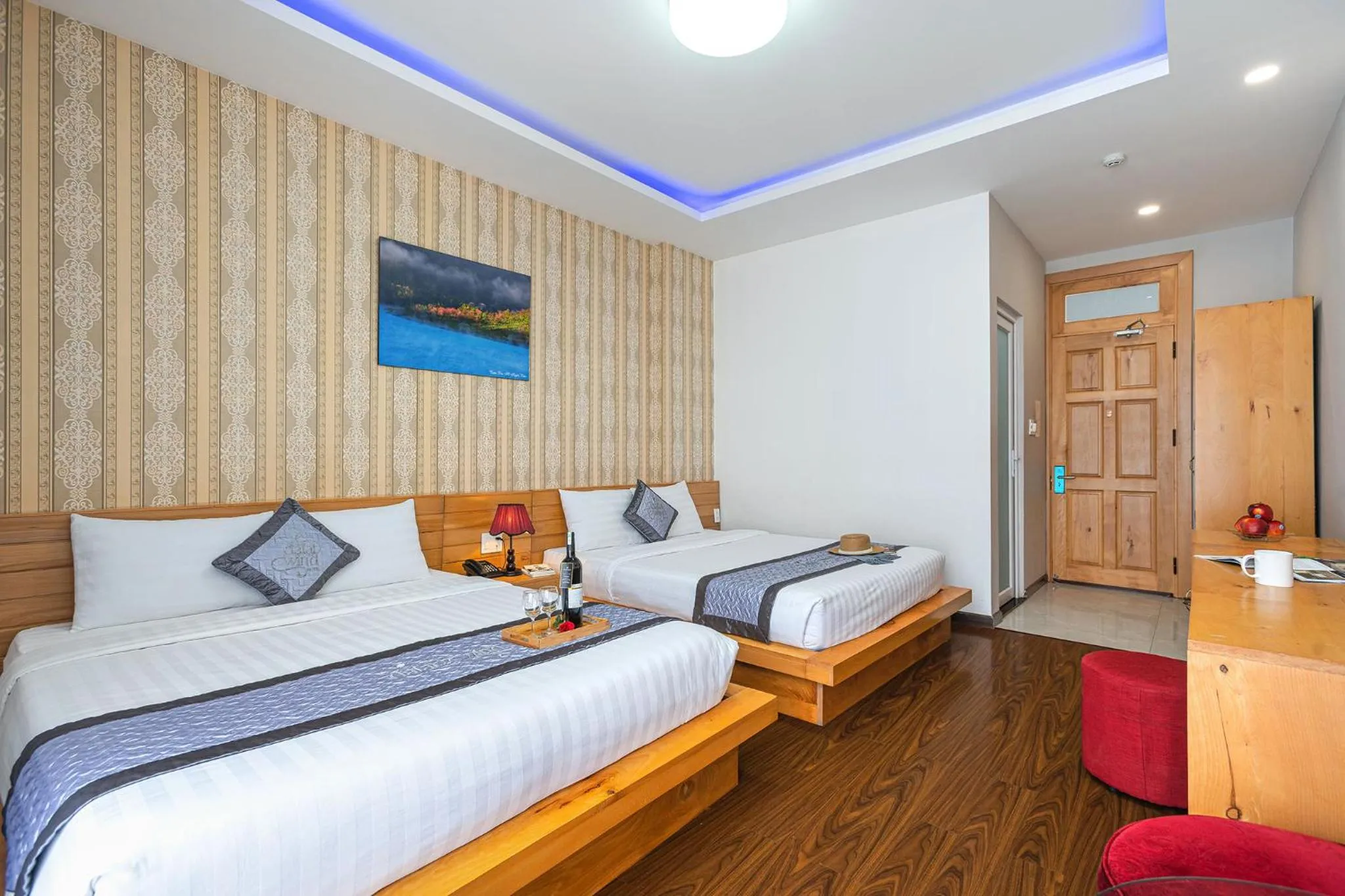 Bed in Dalat Wind Hotel