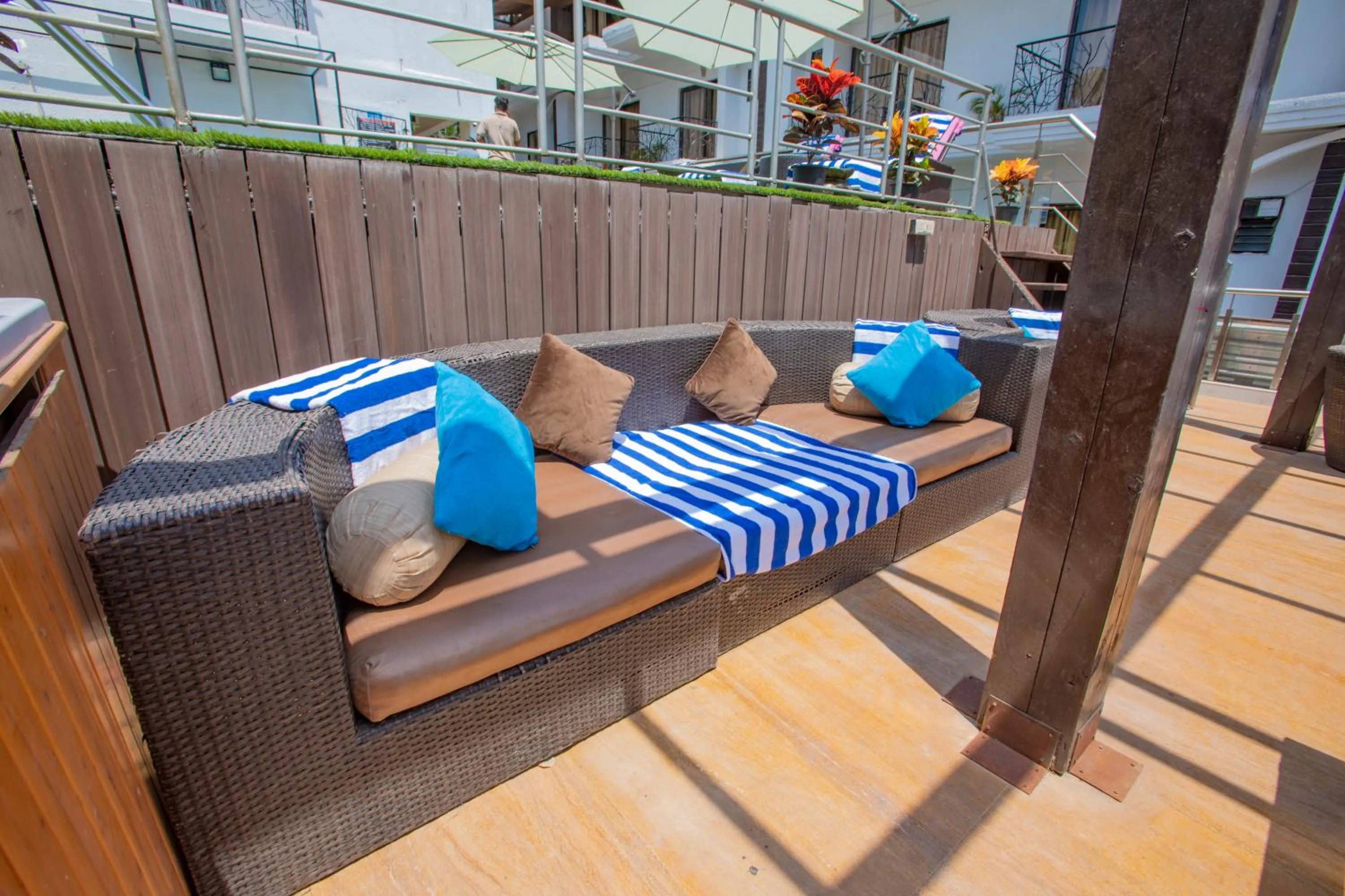 Seating area in Nitya Resort, Calangute