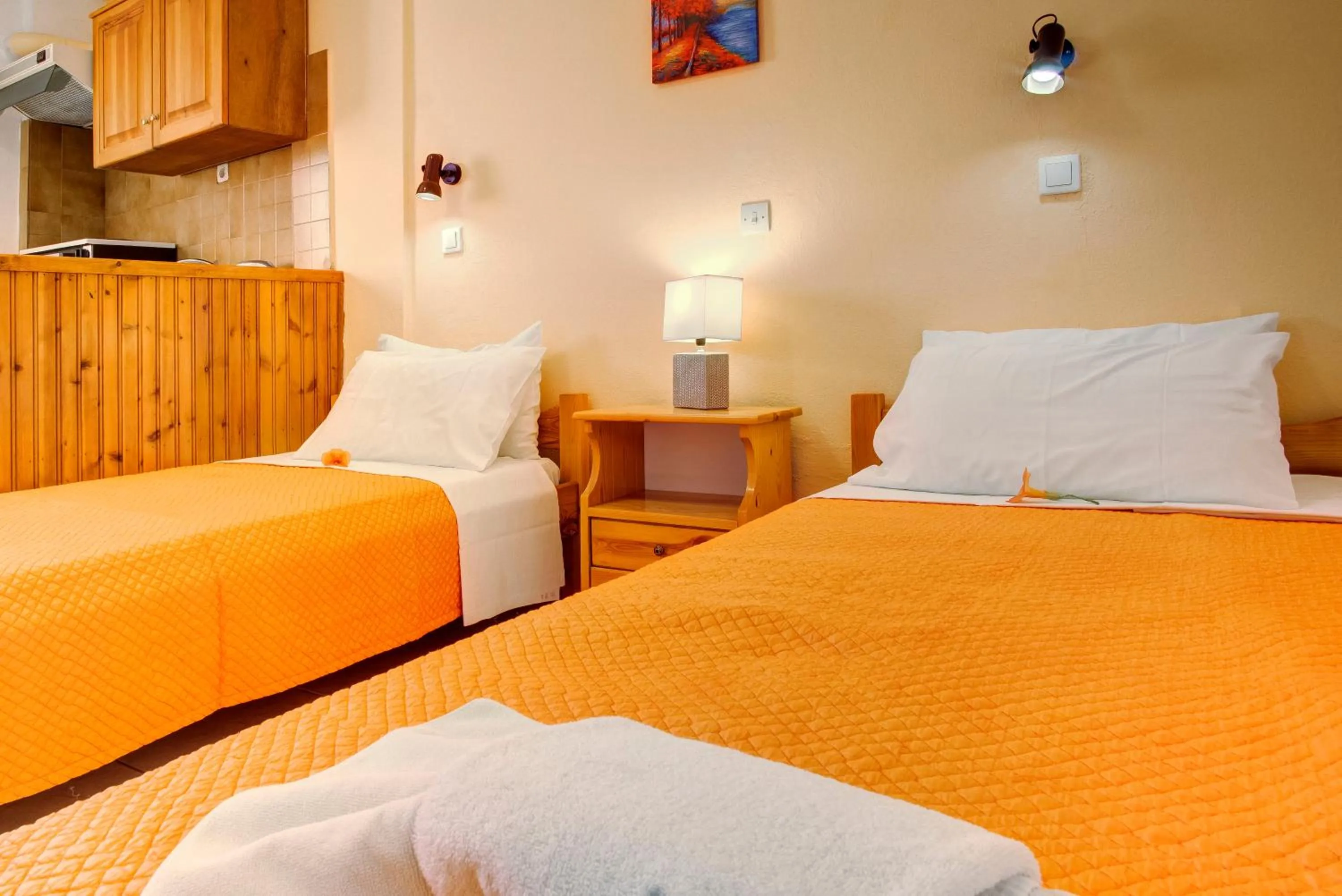 Bedroom in Blue Dream Apartments