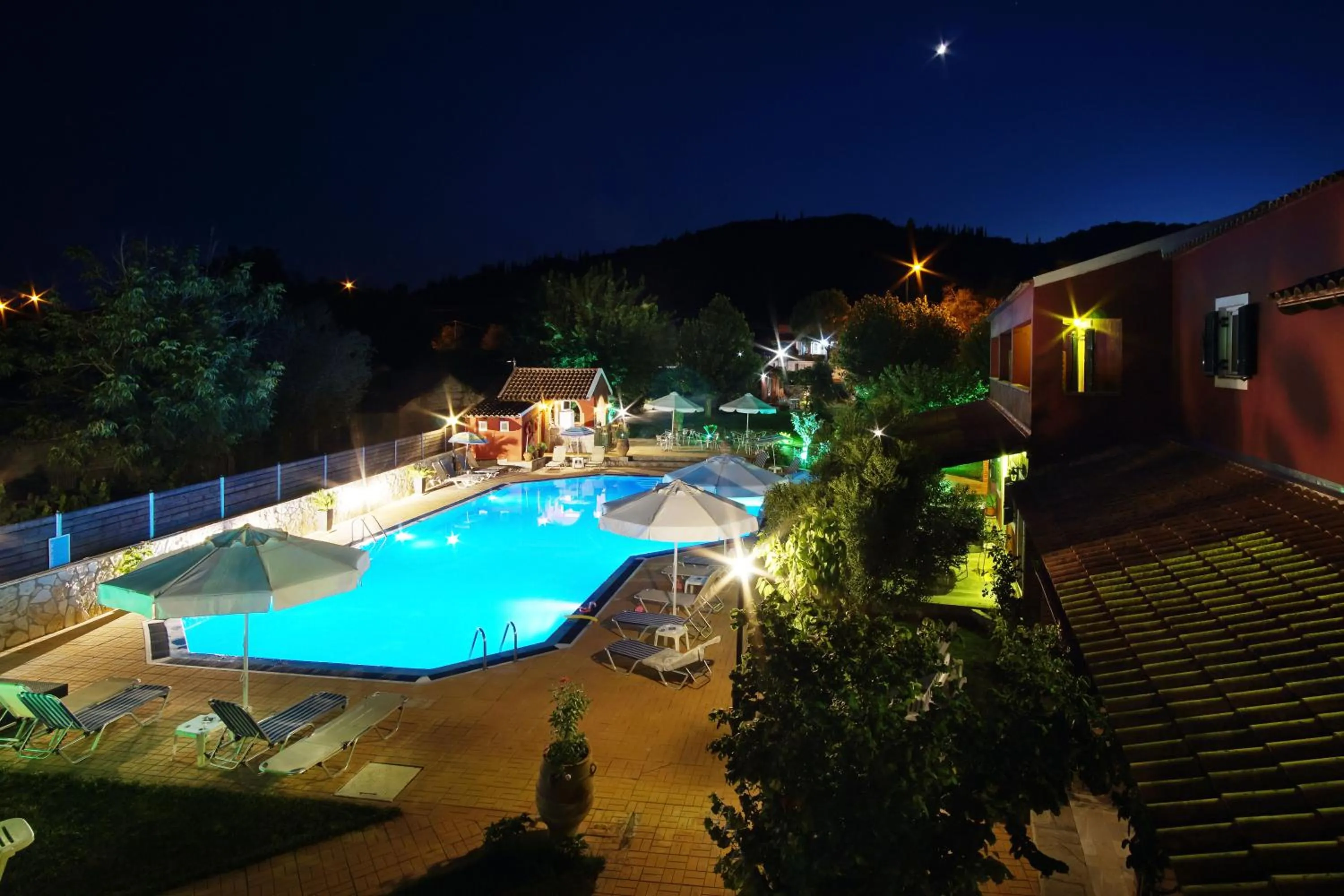 Night in Blue Dream Apartments