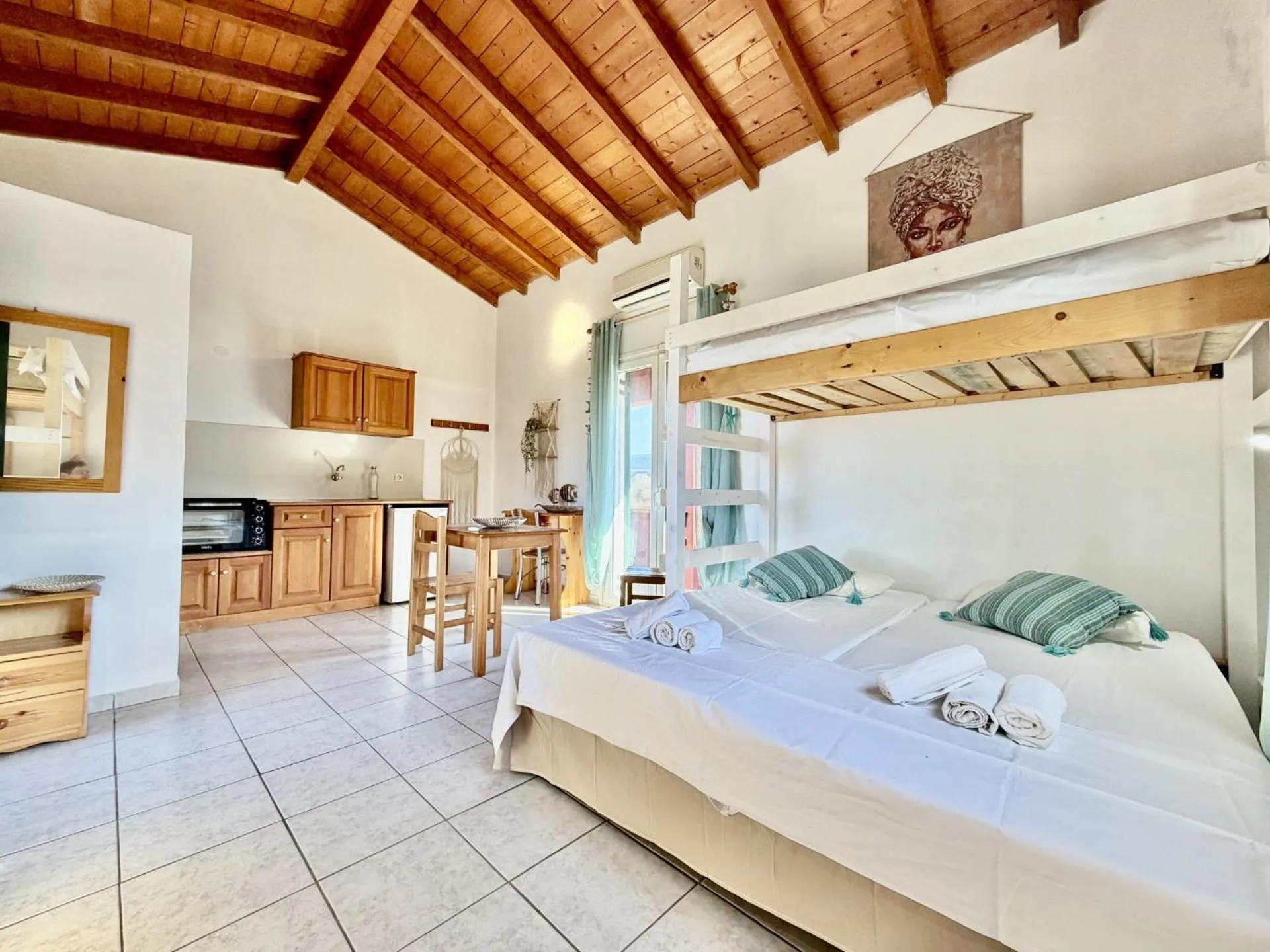 Bed in Blue Dream Apartments