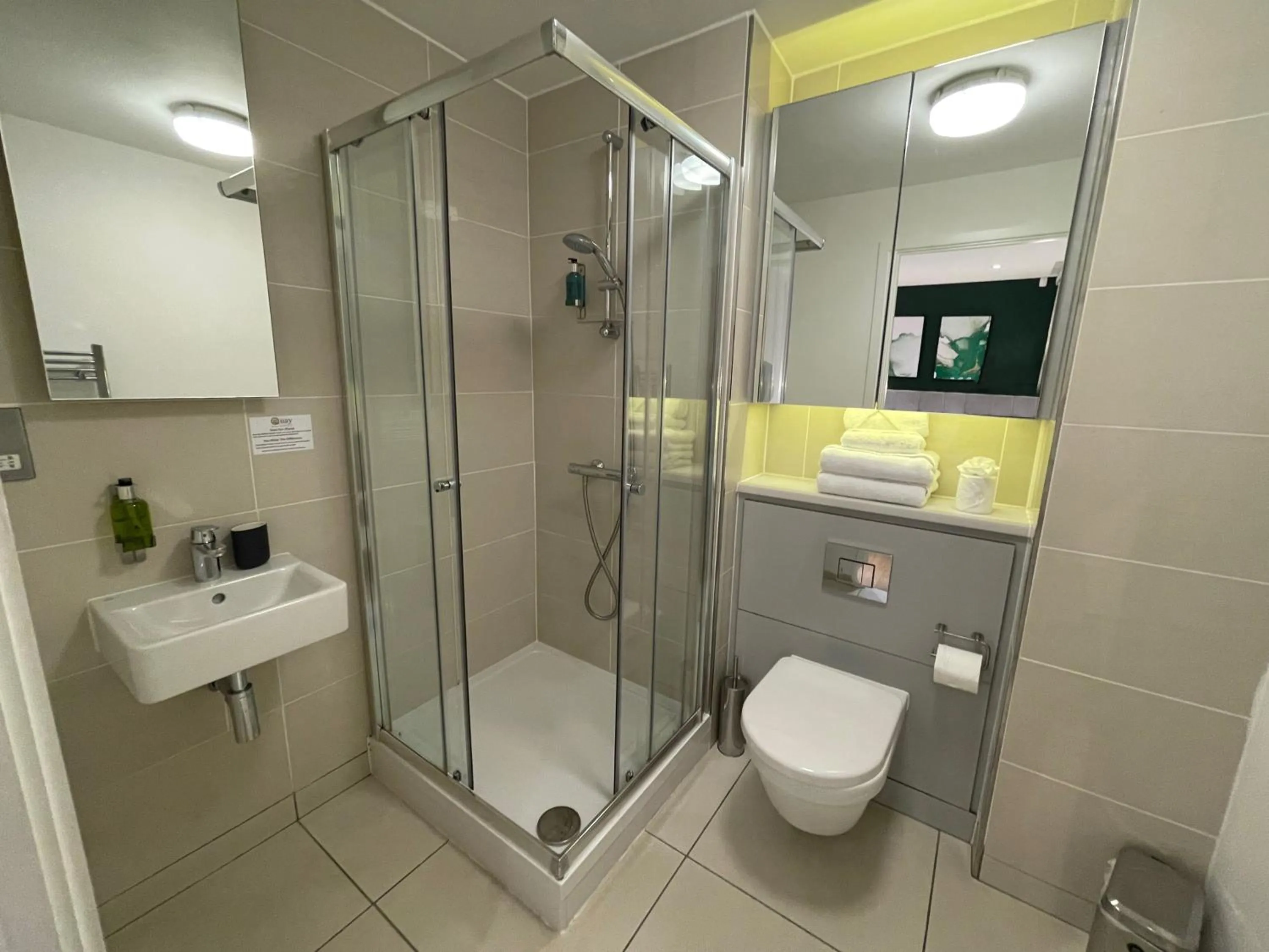 Shower in Quay Apartments Manchester