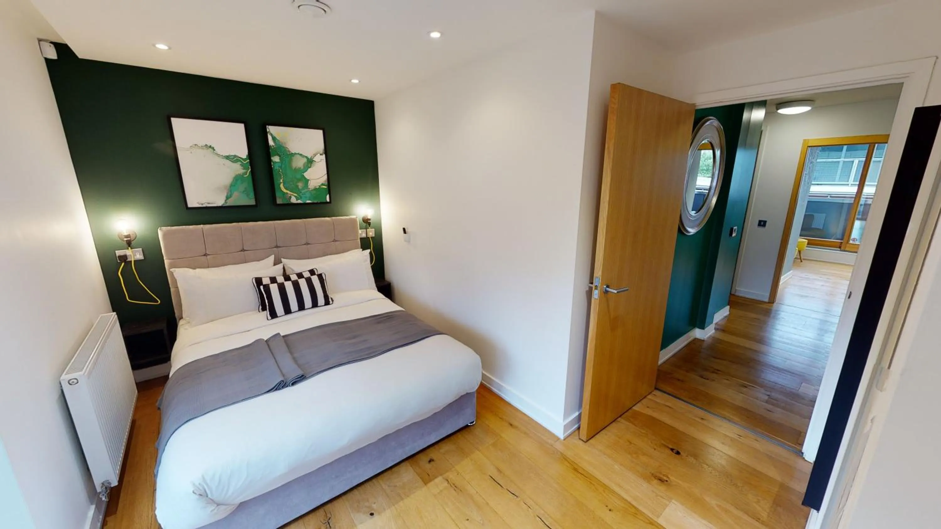 Bed in Quay Apartments Manchester