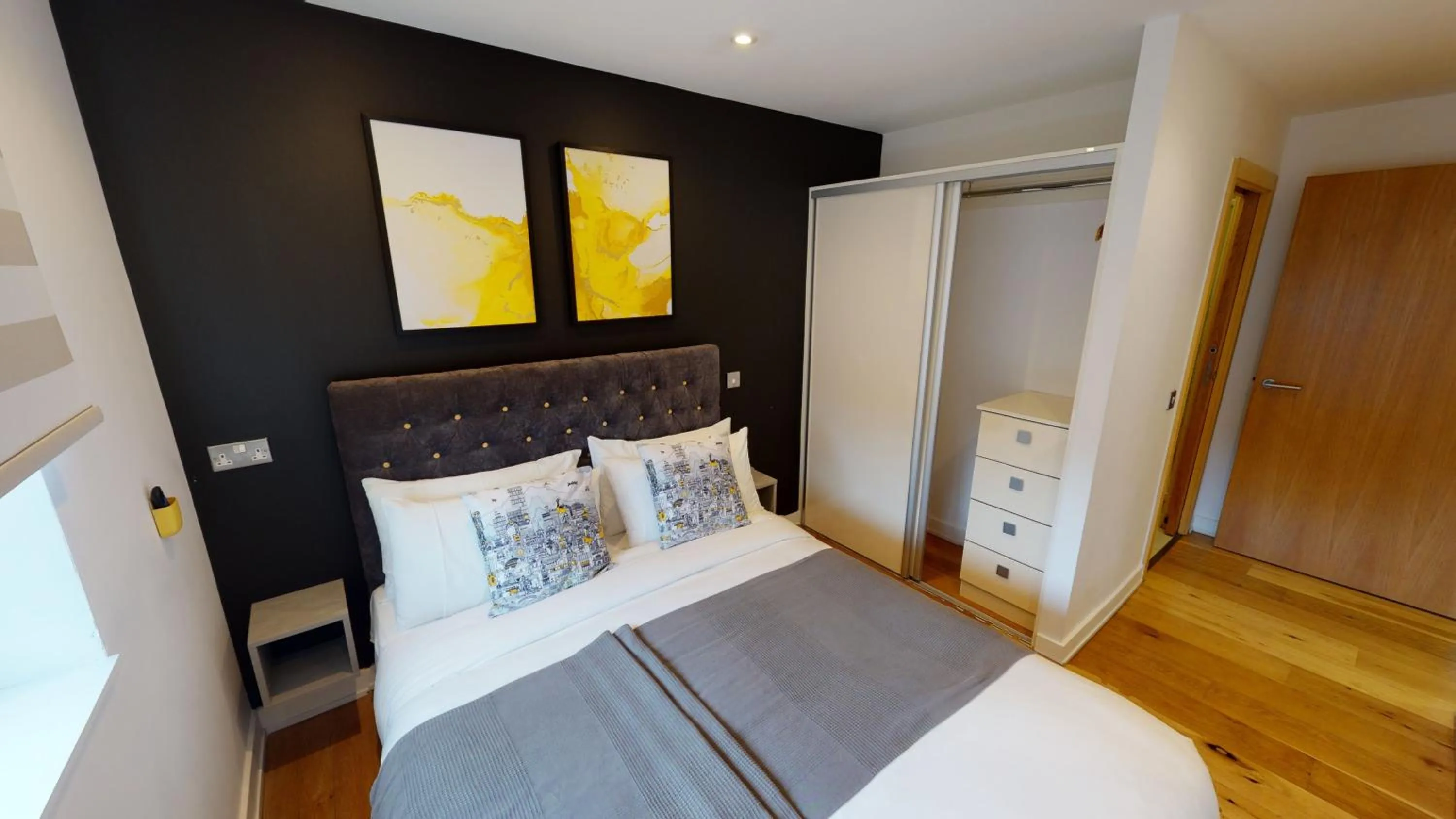 Bed in Quay Apartments Manchester