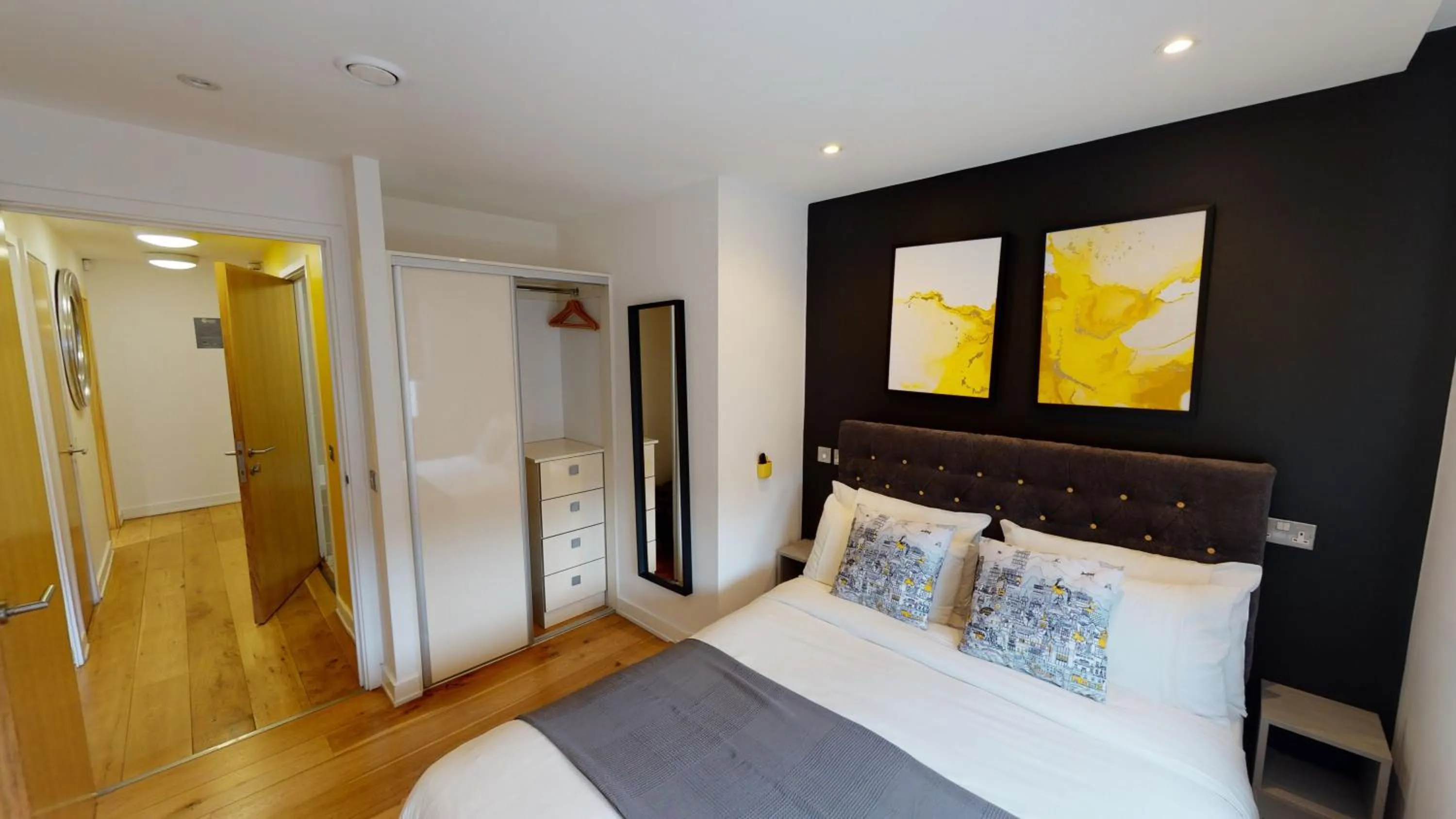 Bed in Quay Apartments Manchester