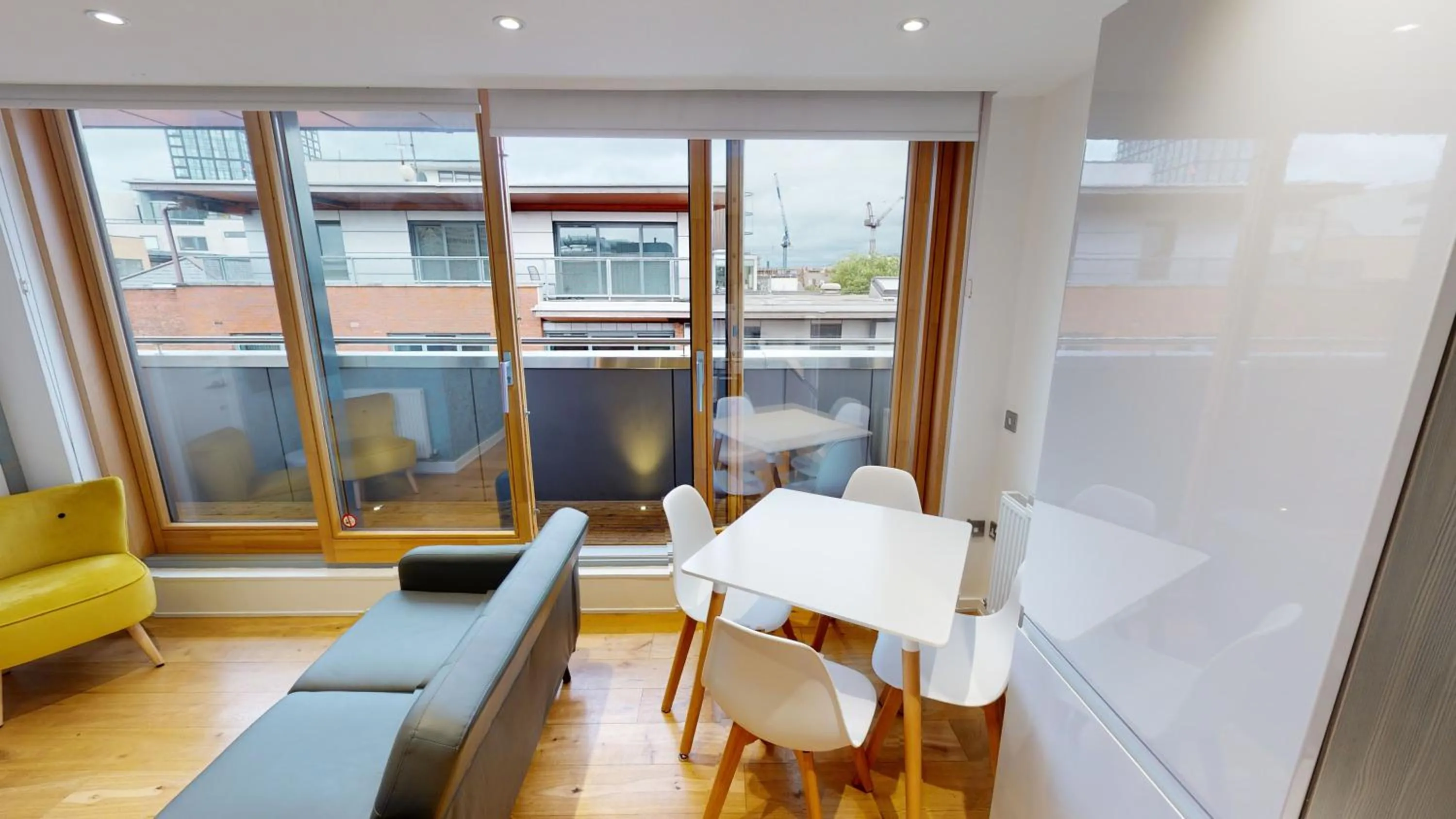 Living room in Quay Apartments Manchester