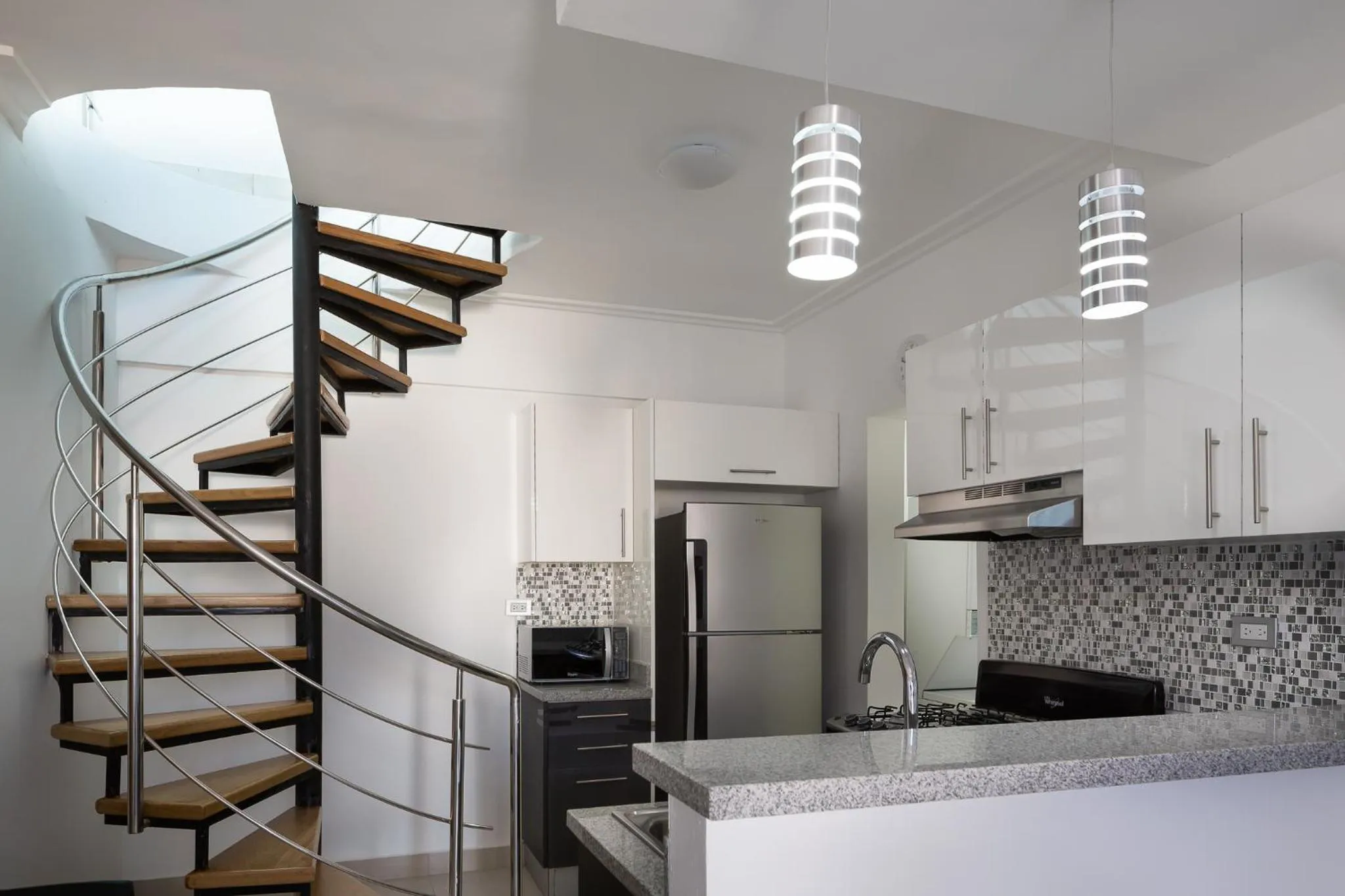 Kitchen or kitchenette, Bed in Central Park Tower