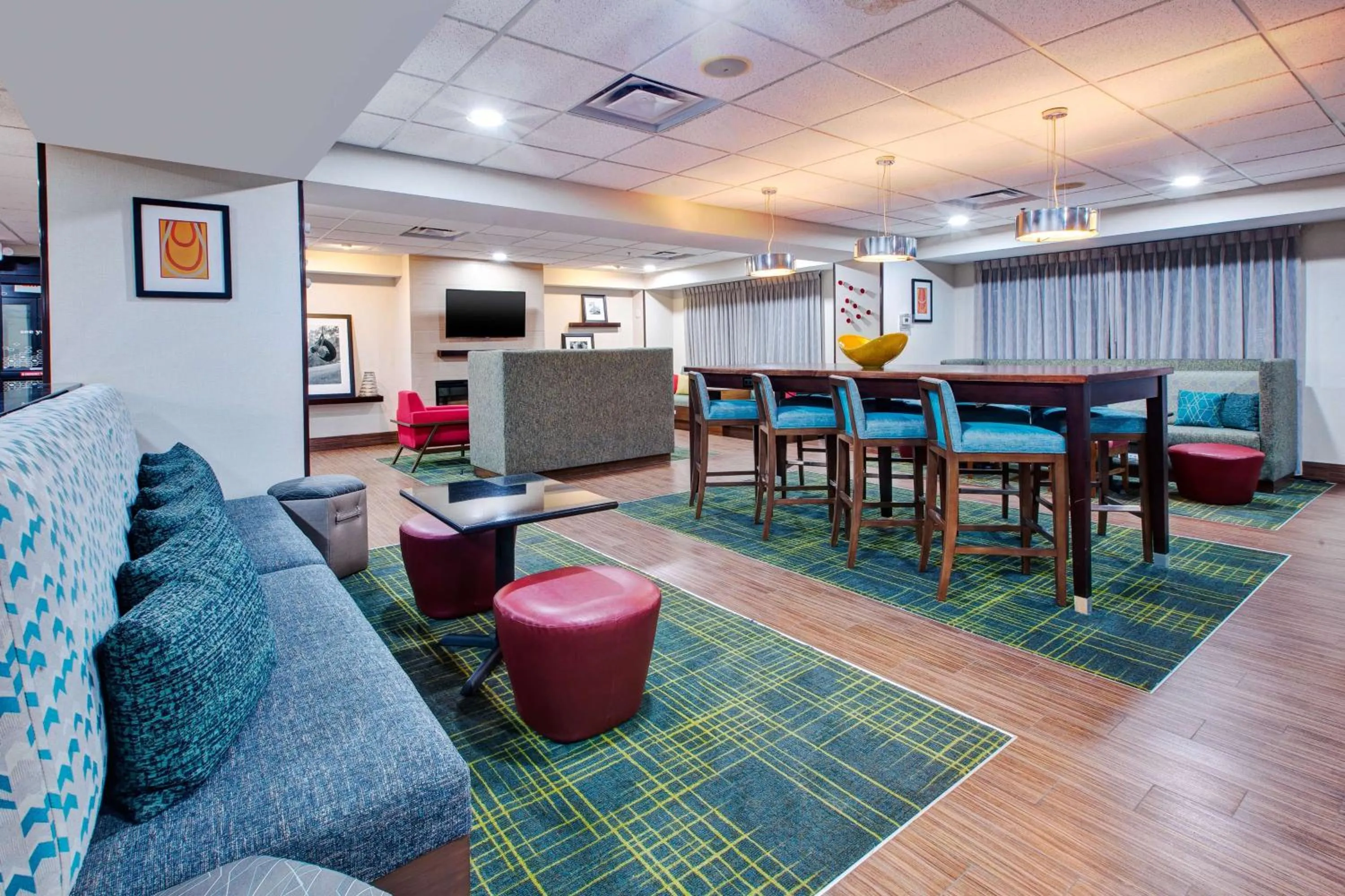 Lobby or reception in Hampton Inn Clarion