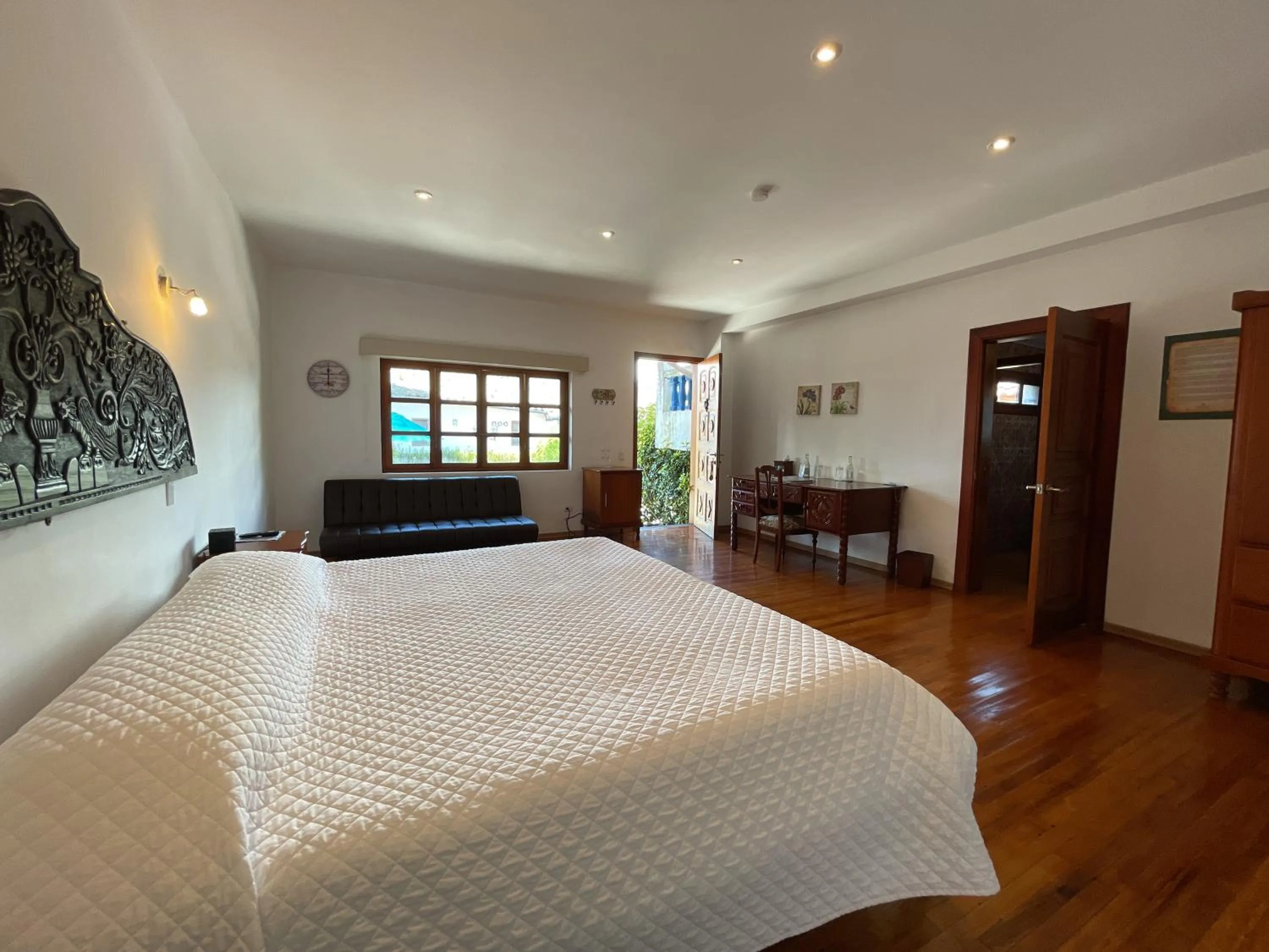 Bed in Hacienda Hosteria Chorlavi