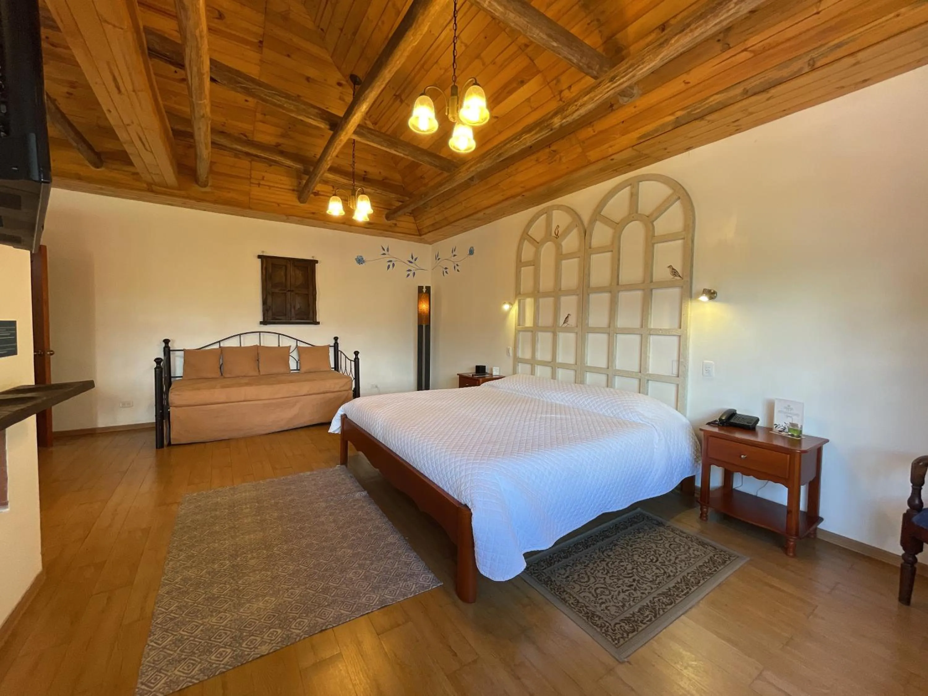 Bed in Hacienda Hosteria Chorlavi