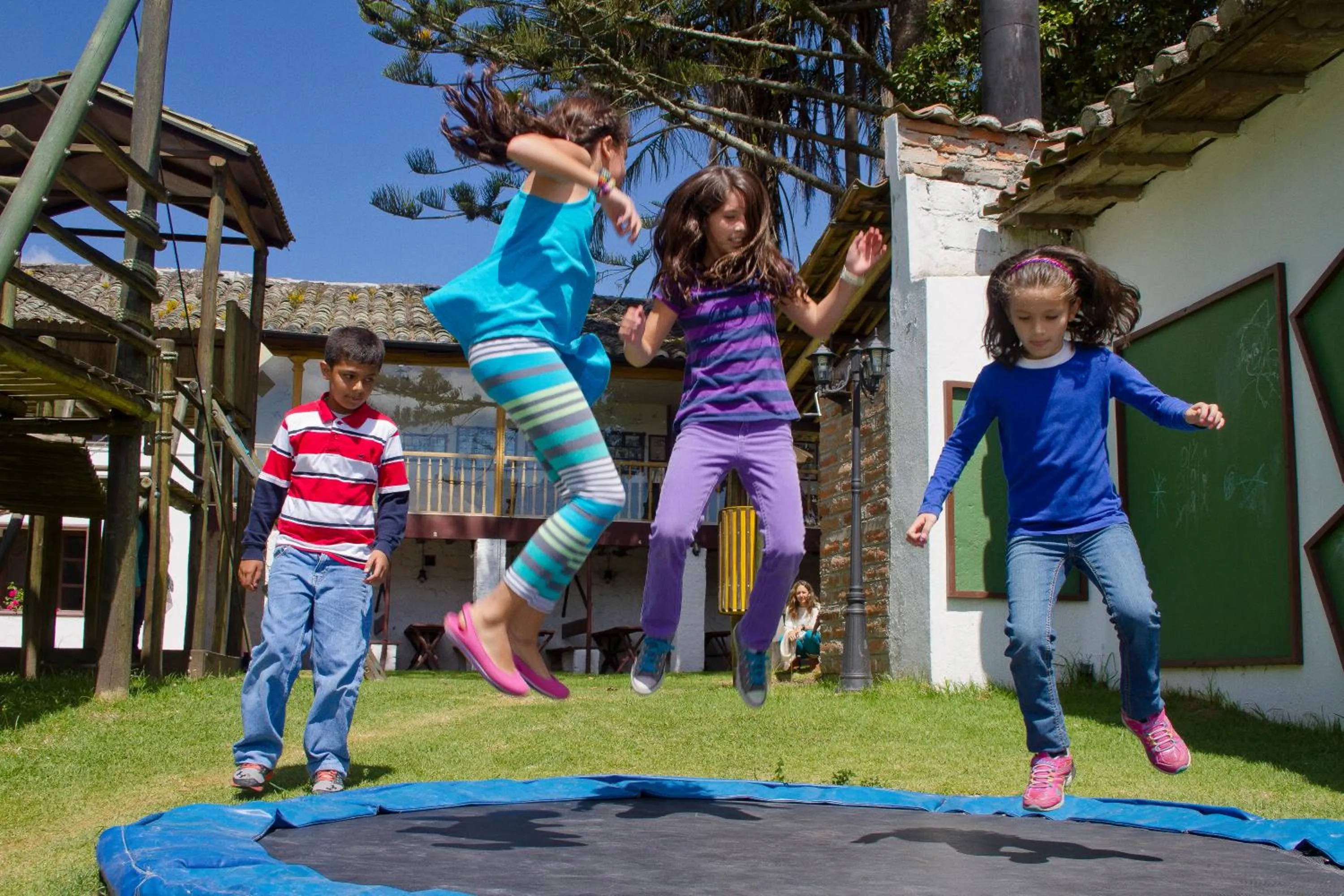 Children play ground in Hacienda Hosteria Chorlavi