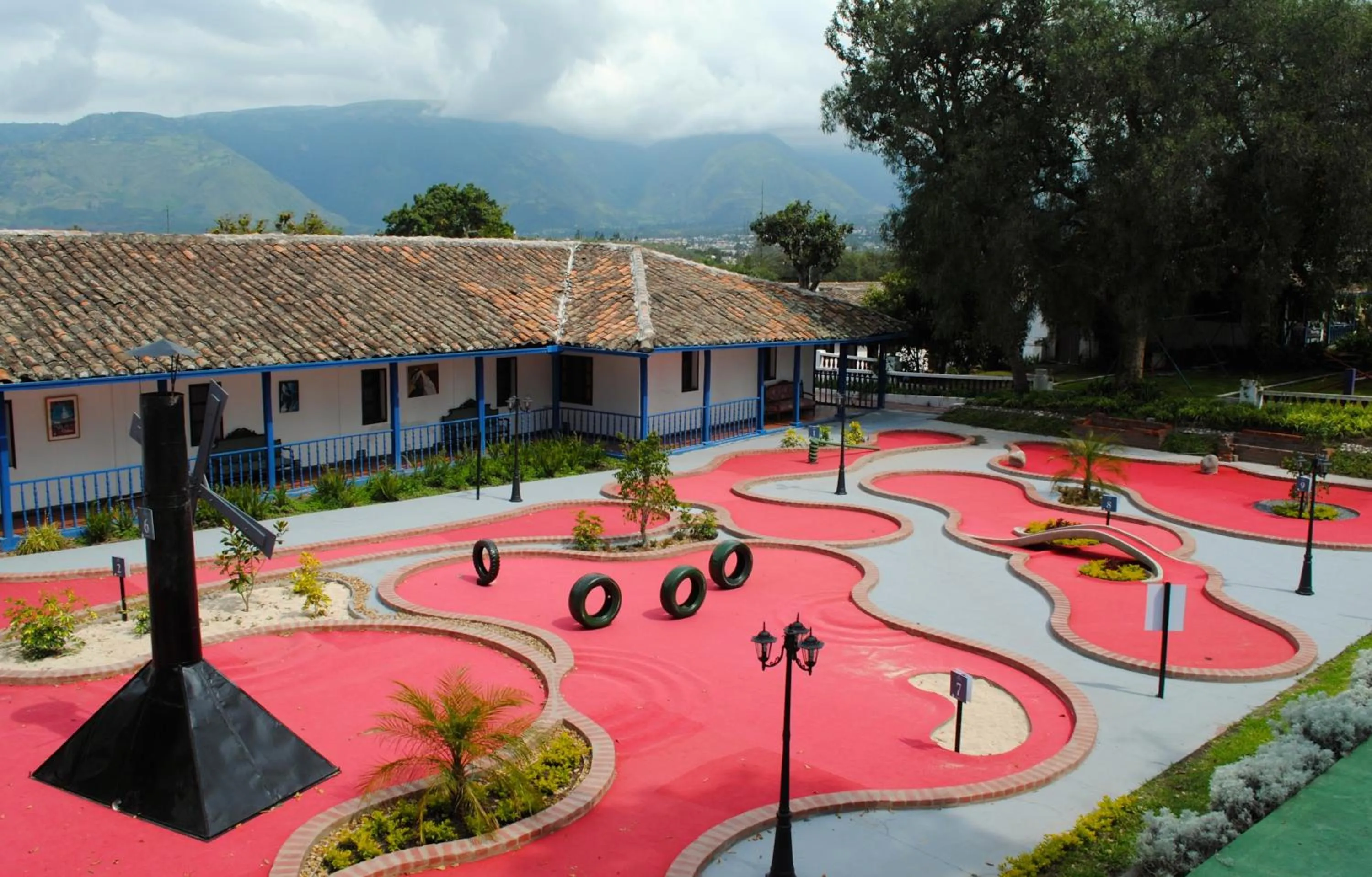 Minigolf in Hacienda Hosteria Chorlavi