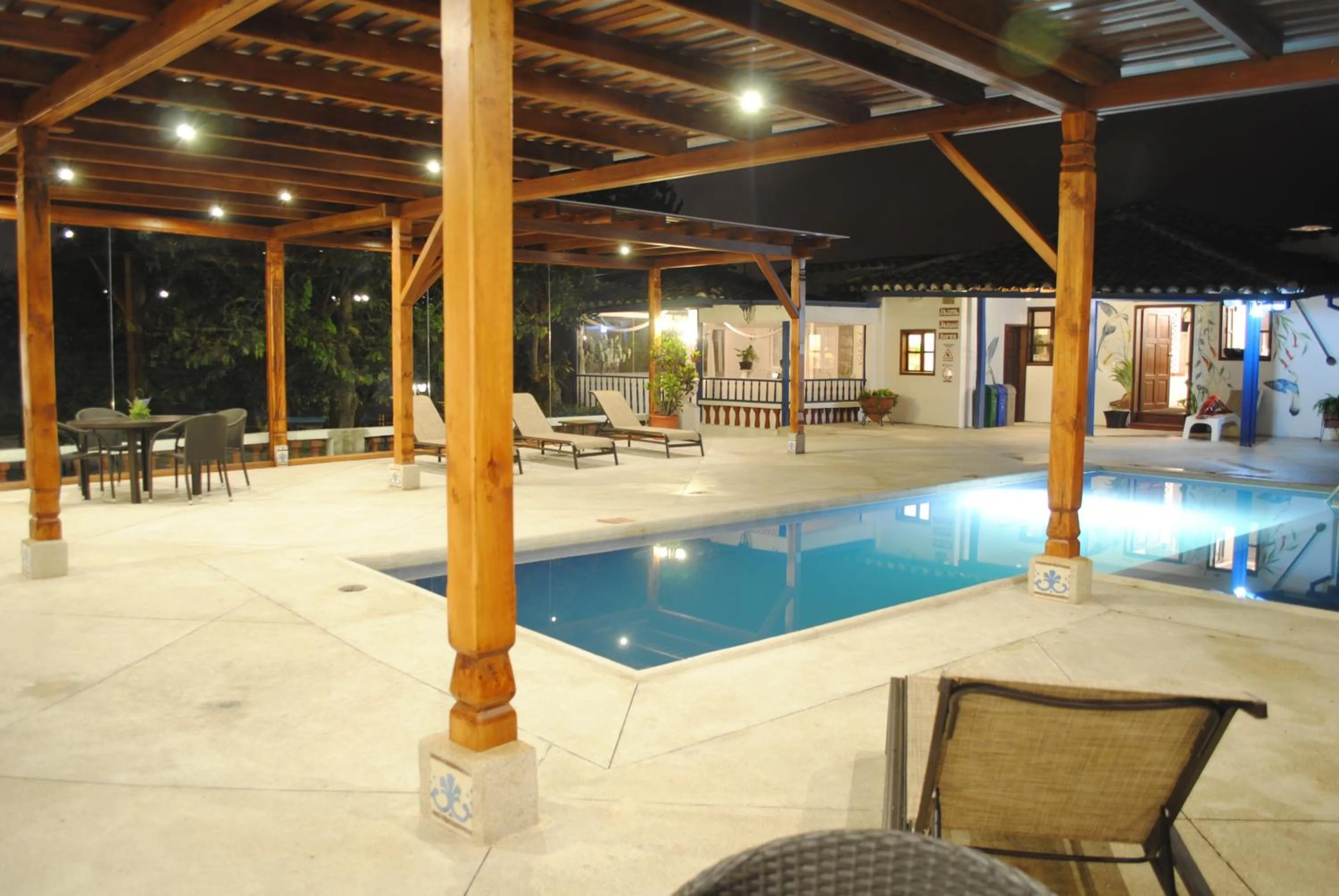 Swimming pool in Hacienda Hosteria Chorlavi