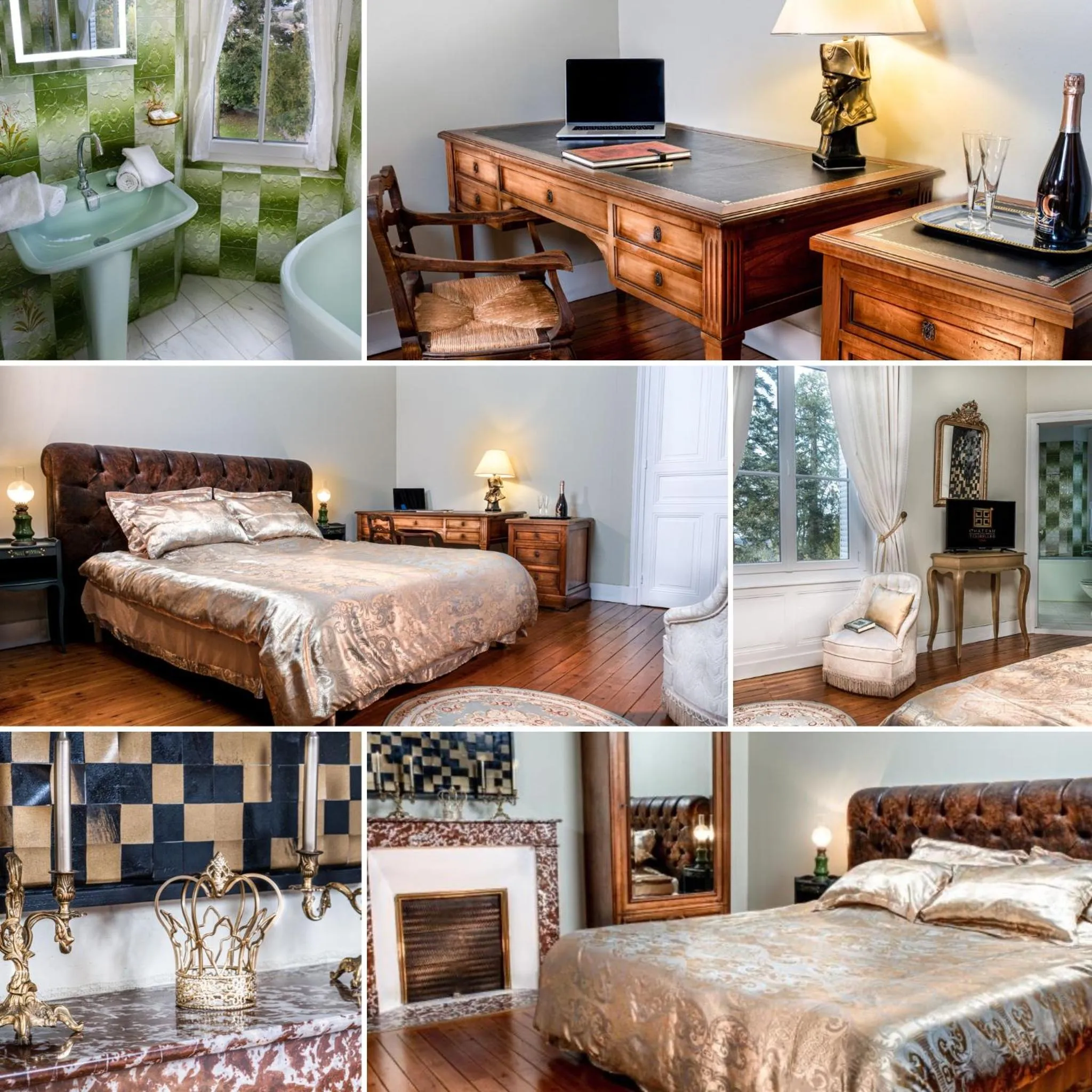 Bedroom, Bed in Le Château des Tourelles en Vendée