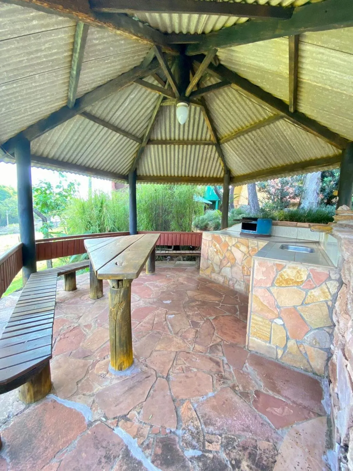 BBQ facilities in Mirágua Refugios Pousada