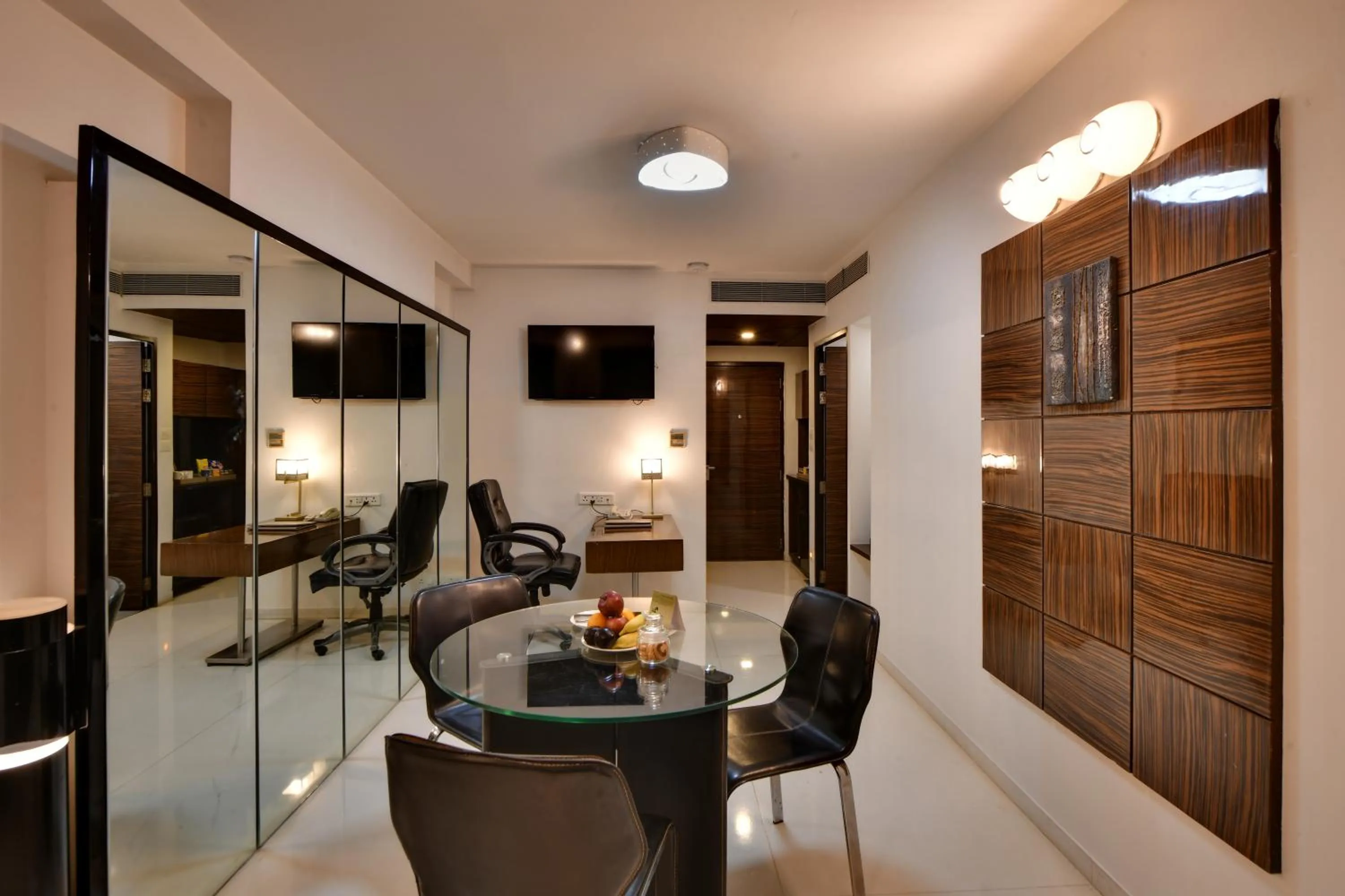 Seating area in The Fern Residency, Subhash Bridge, Ahmedabad