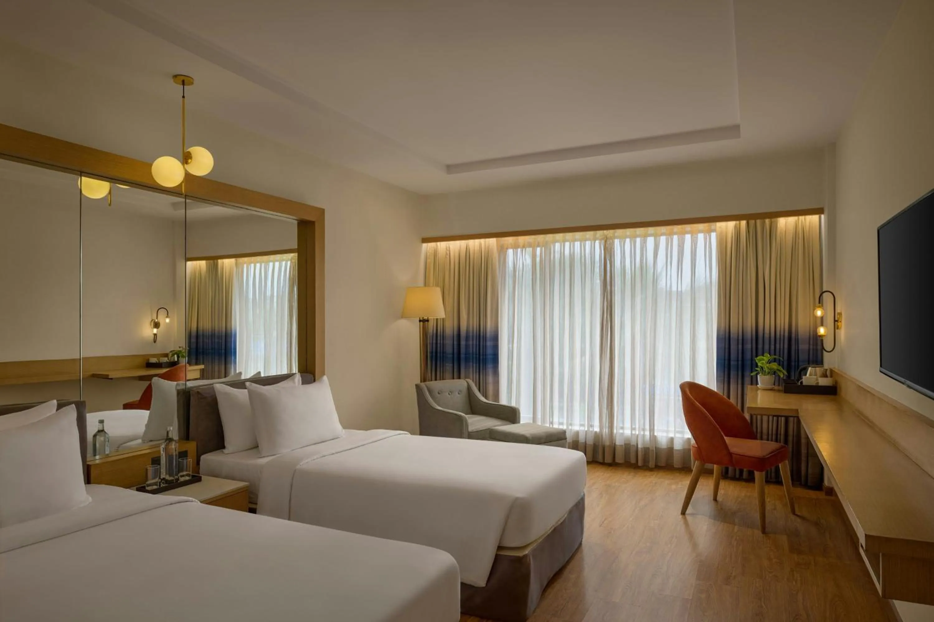 Photo of the whole room, Bed in The Fern Residency Ahmedabad, Subhash Bridge, Series by Marriott