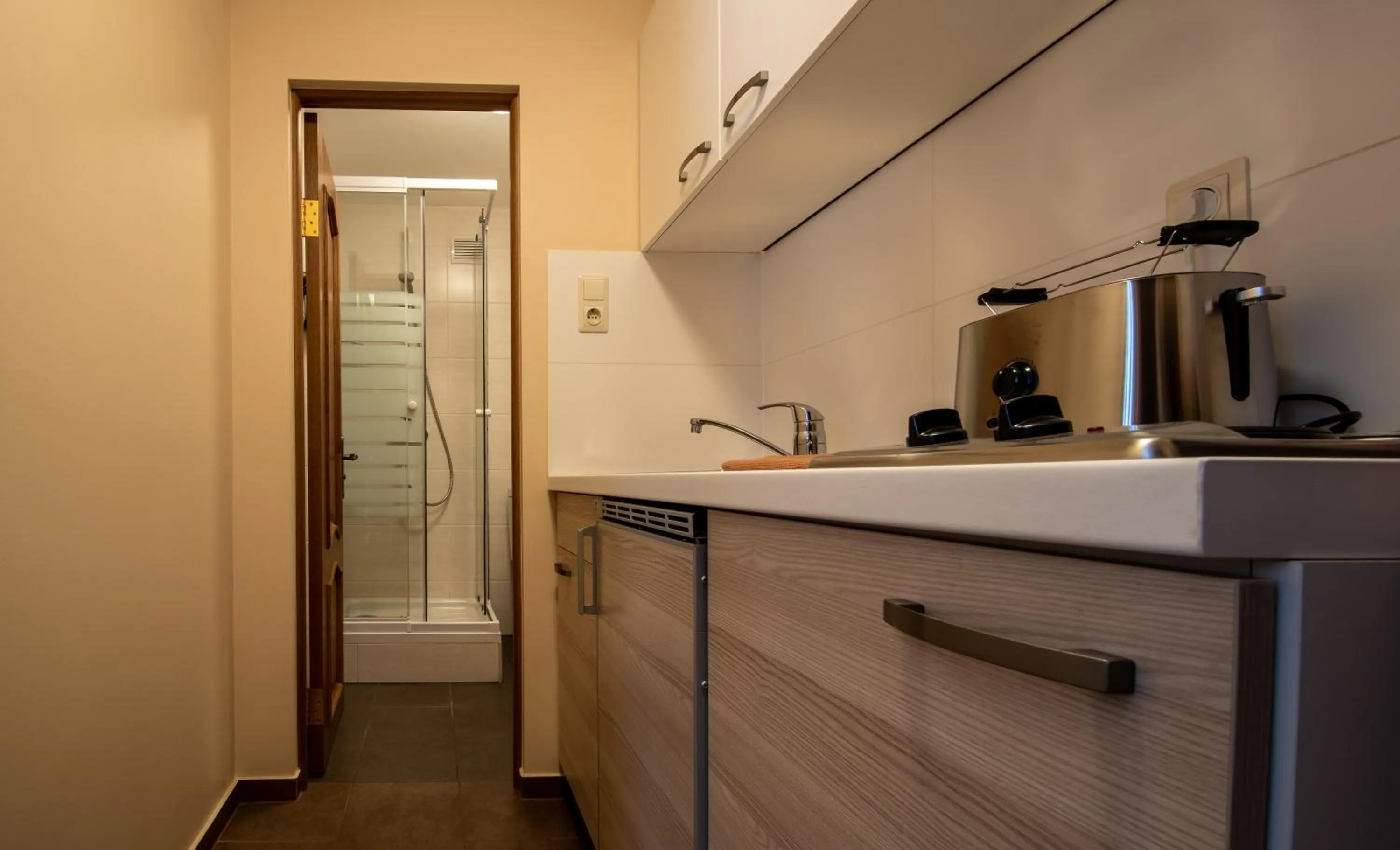 Kitchen or kitchenette in Bergzeit Appartments