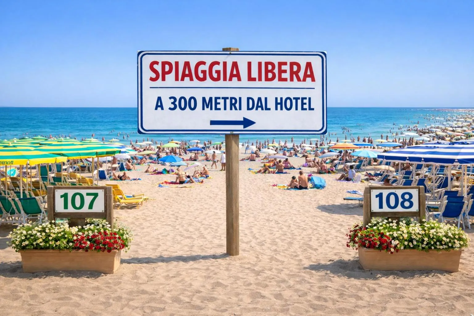 Beach in Hotel Nanni Garnì