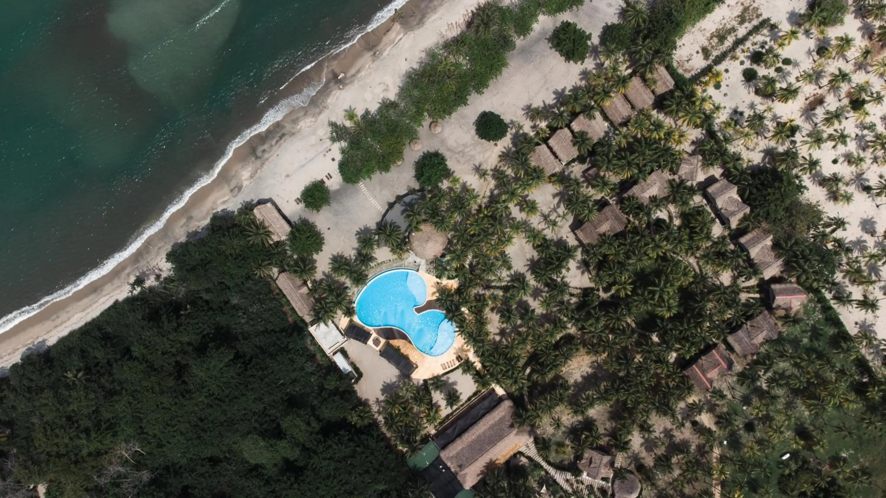 Bird's eye view in Tay Beach Hotel Tayrona