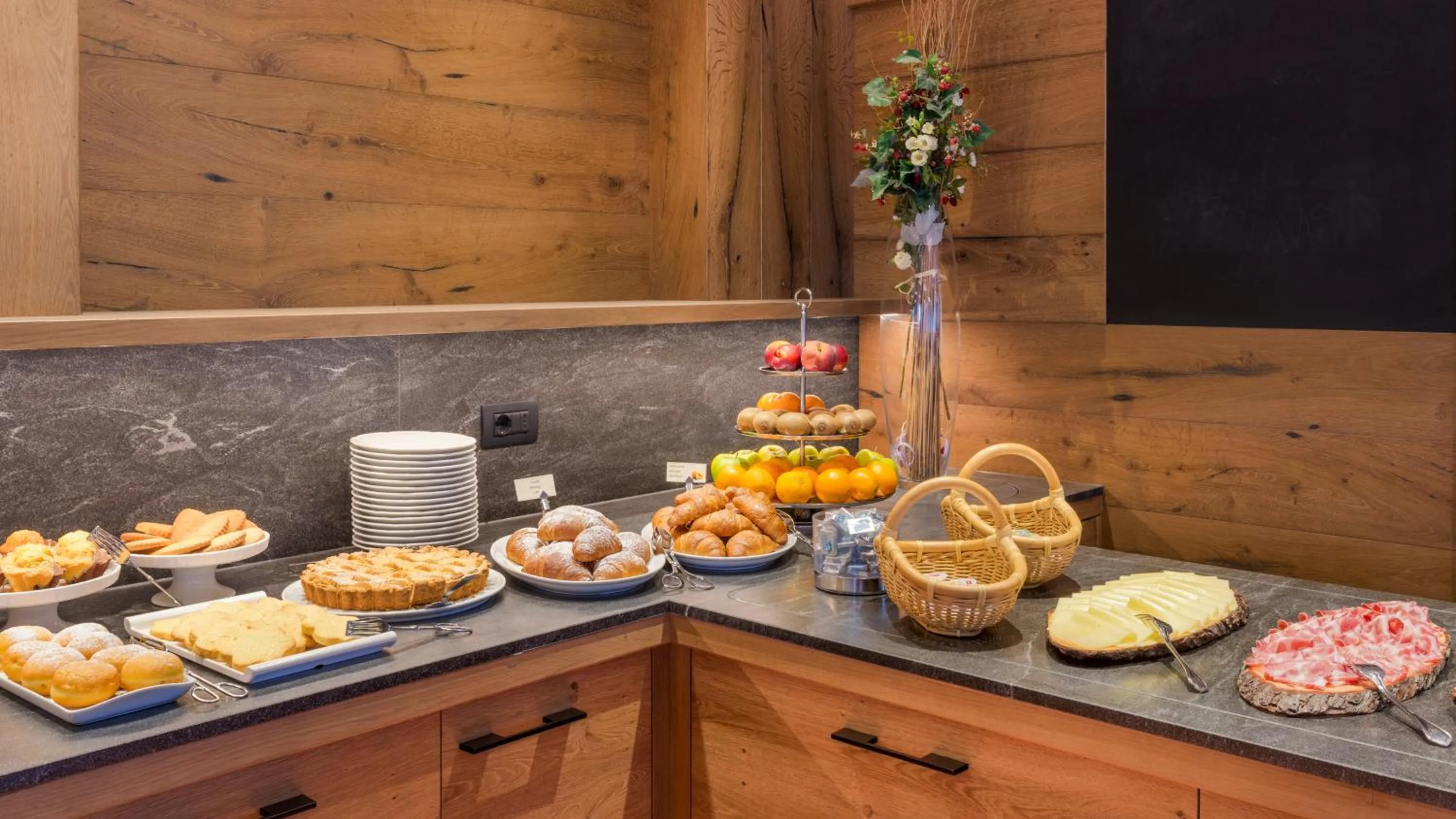 Buffet breakfast in Ariston Lake View Hotel