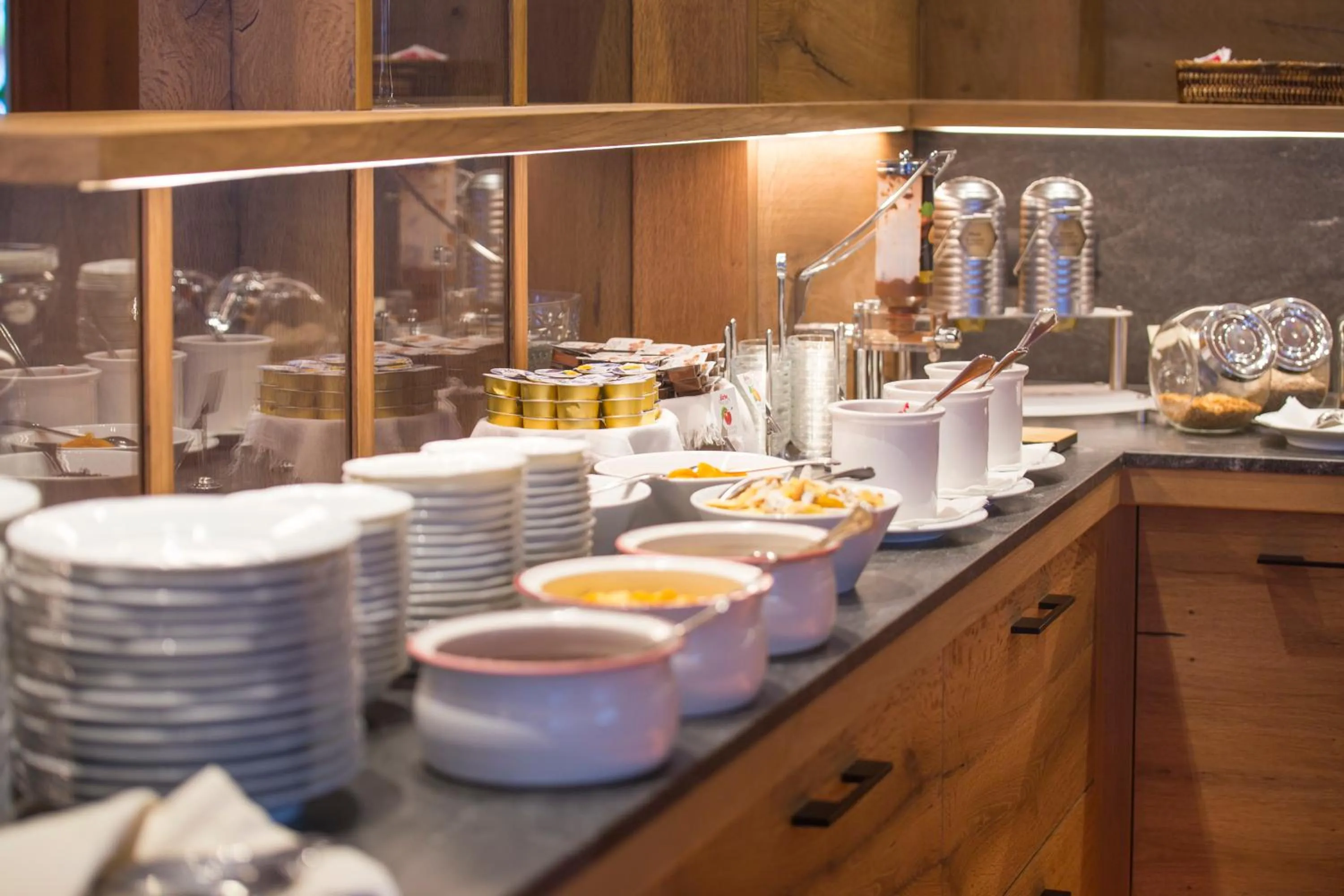 Buffet breakfast in Ariston Lake View Hotel