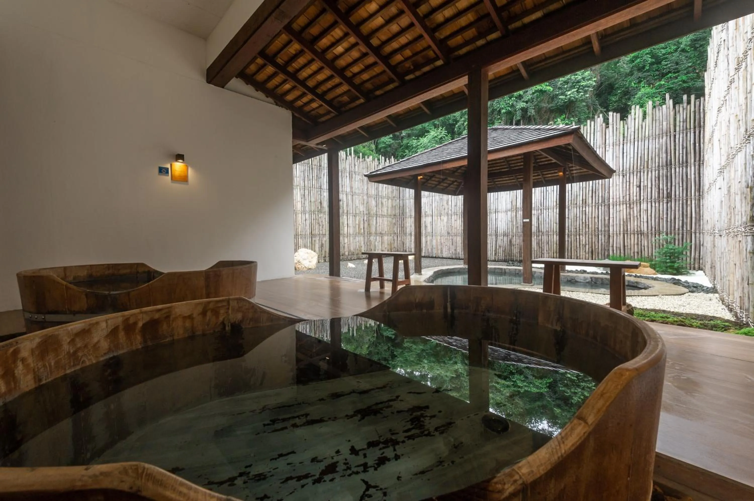 Hot Spring Bath in Onsen at Moncham
