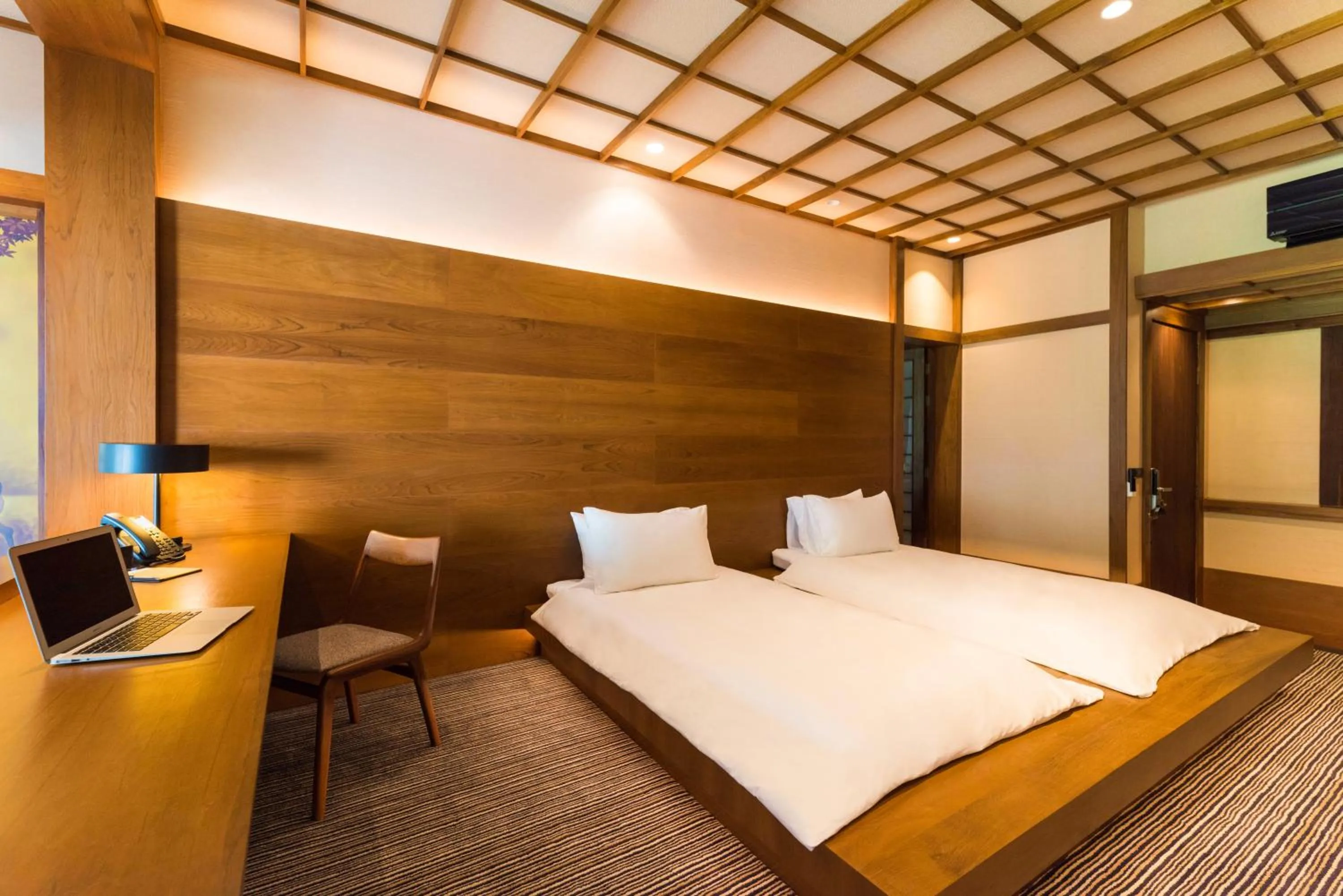 Bedroom, Bed in Onsen at Moncham
