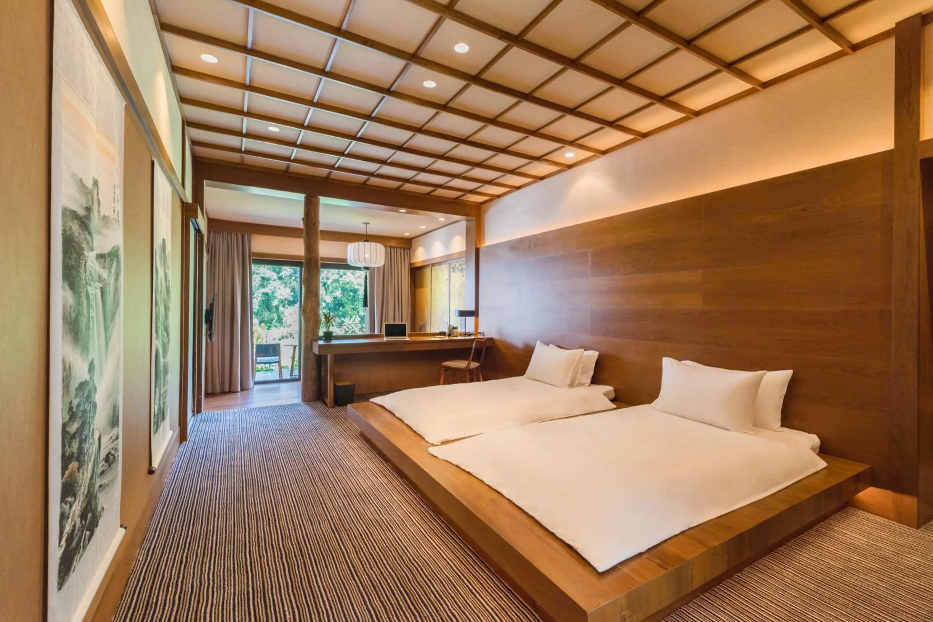 Bed in Onsen at Moncham