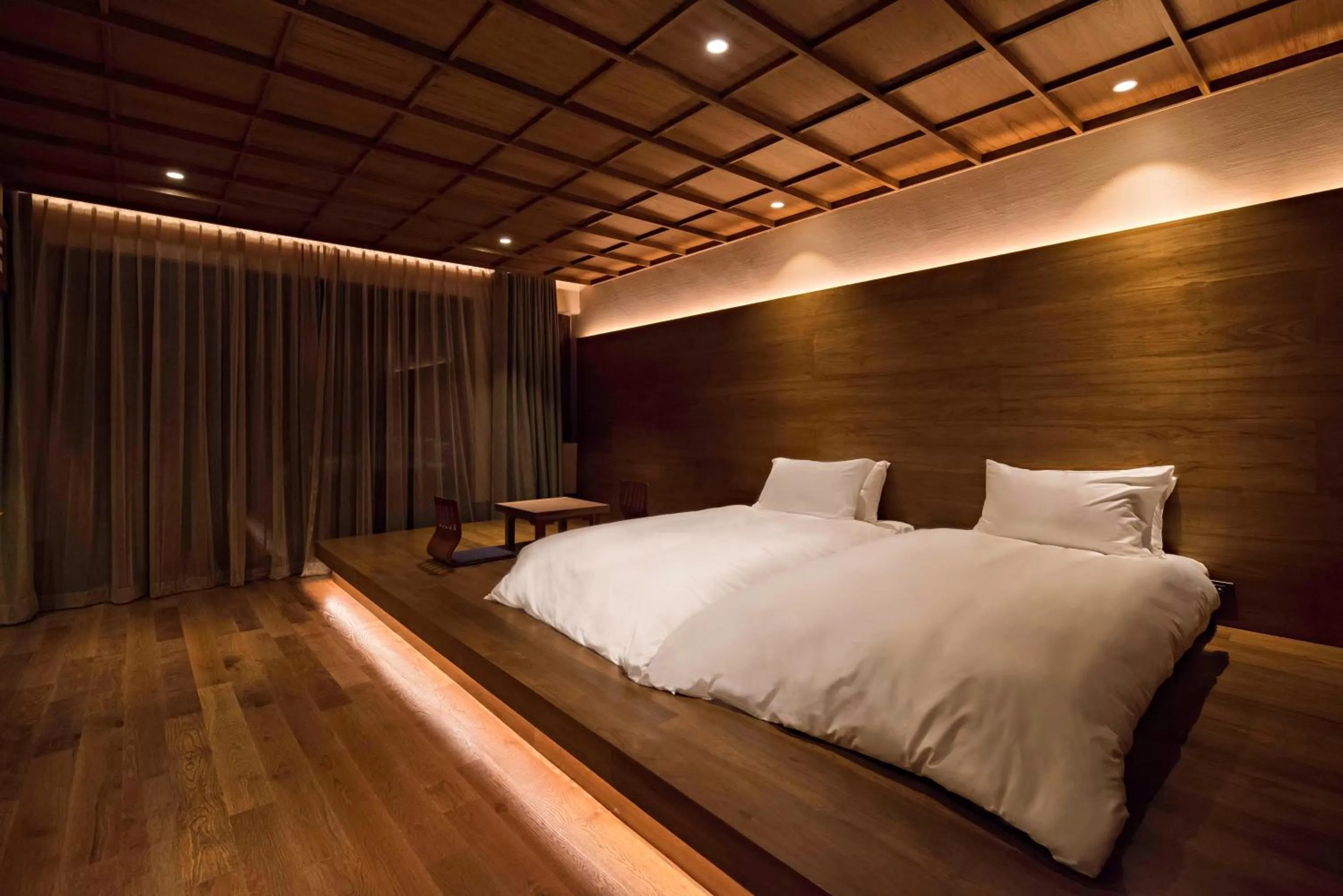 Bed in Onsen at Moncham