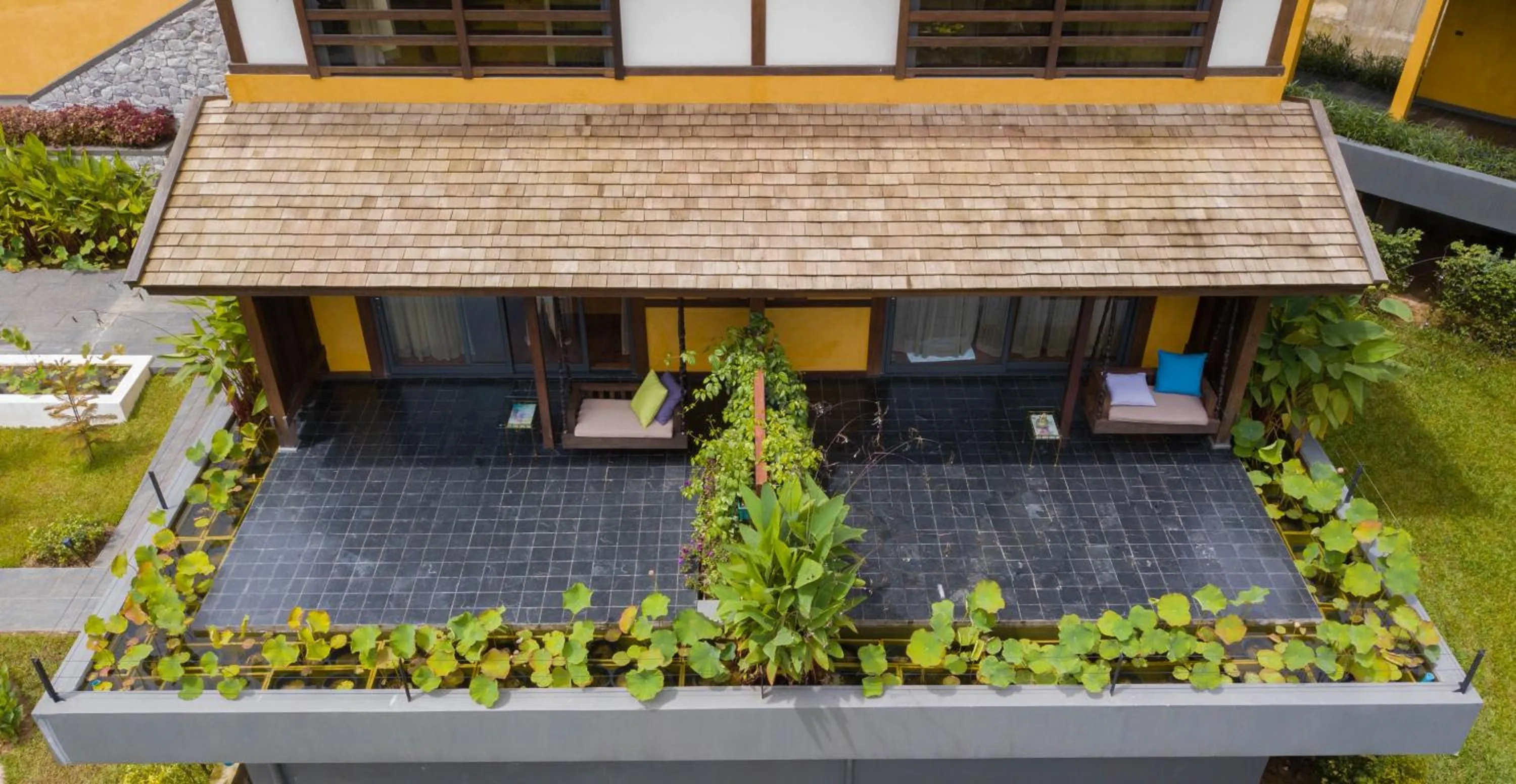 Balcony/Terrace in Onsen at Moncham