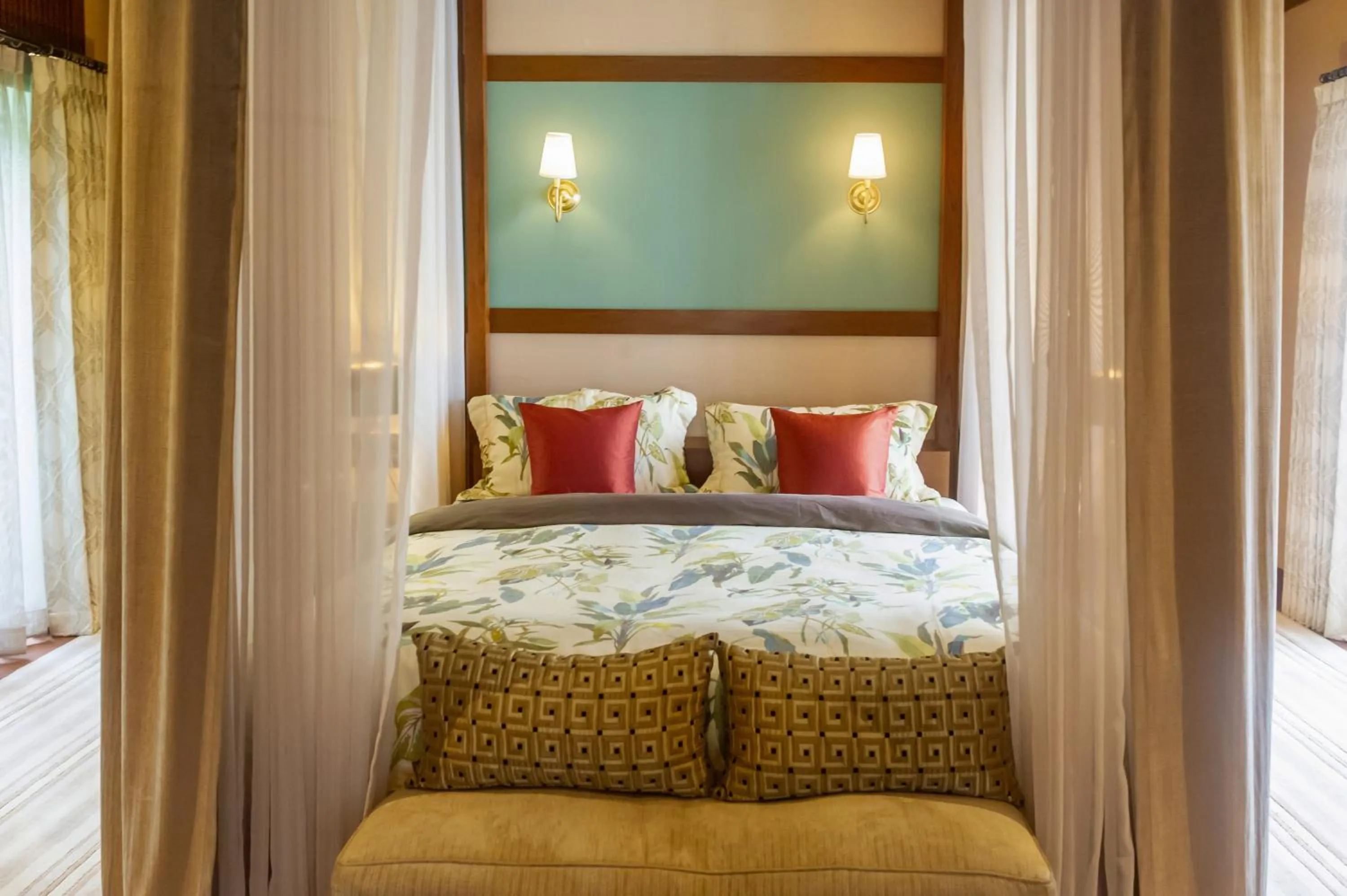 Bed in Onsen at Moncham