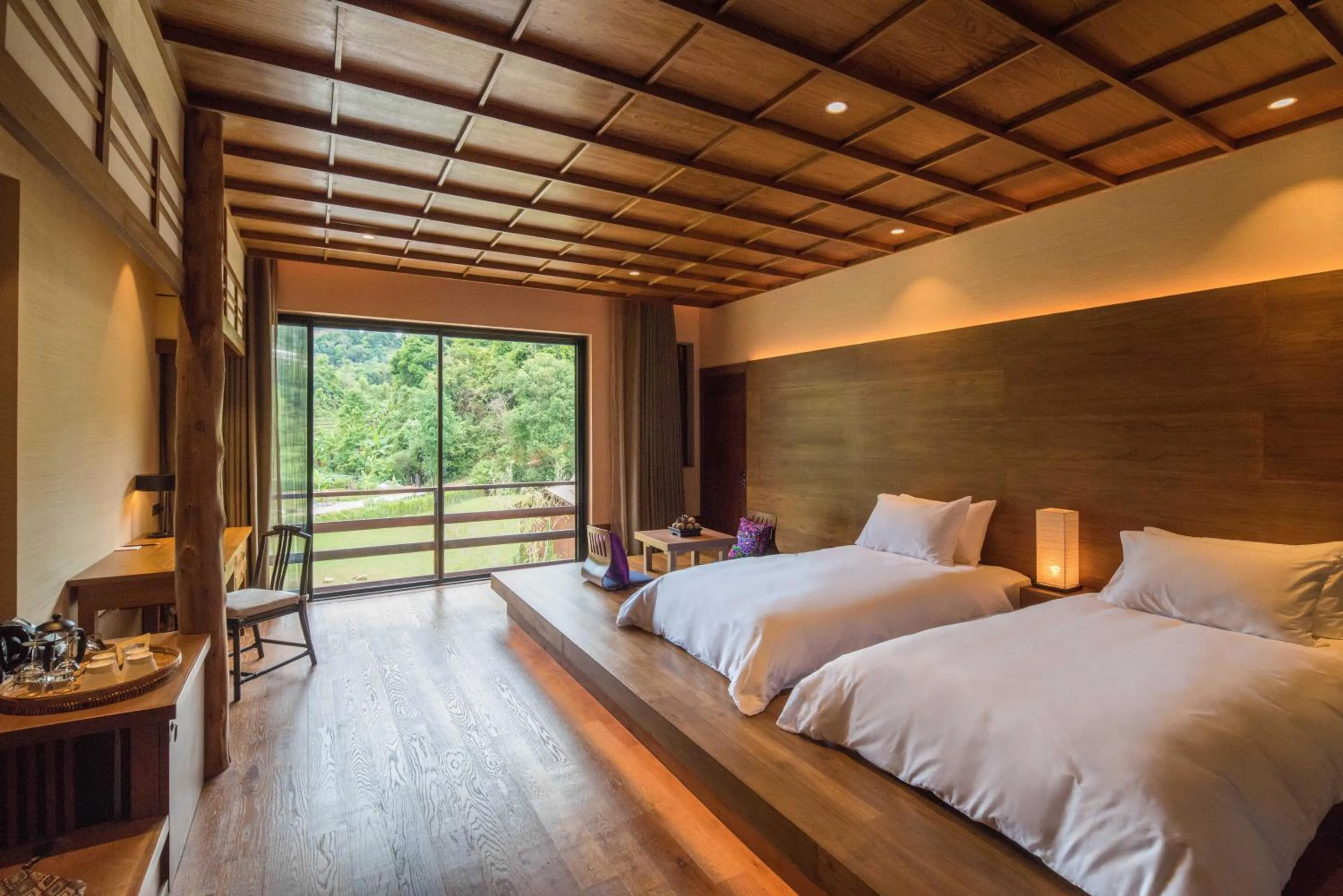 Bed in Onsen at Moncham