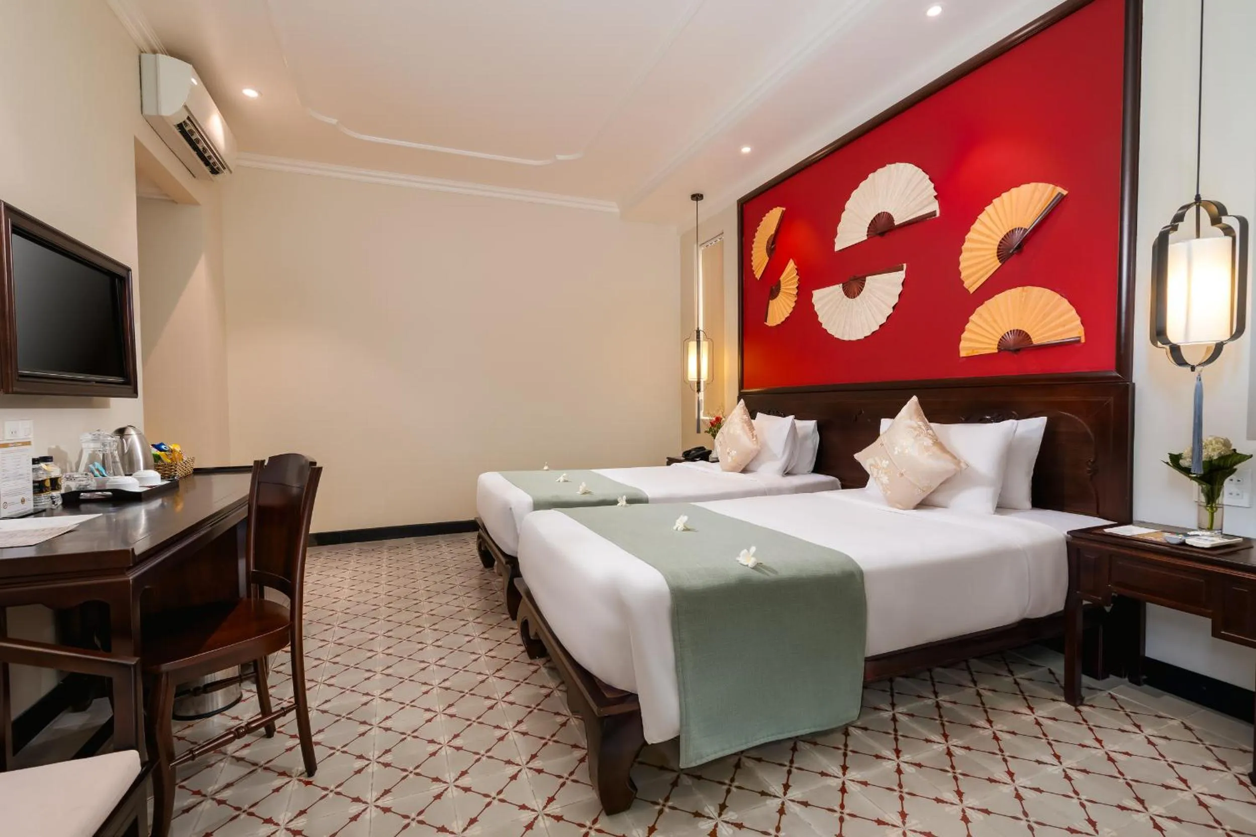 View (from property/room), Bed in Laluna Hoi An Riverside Hotel & Spa