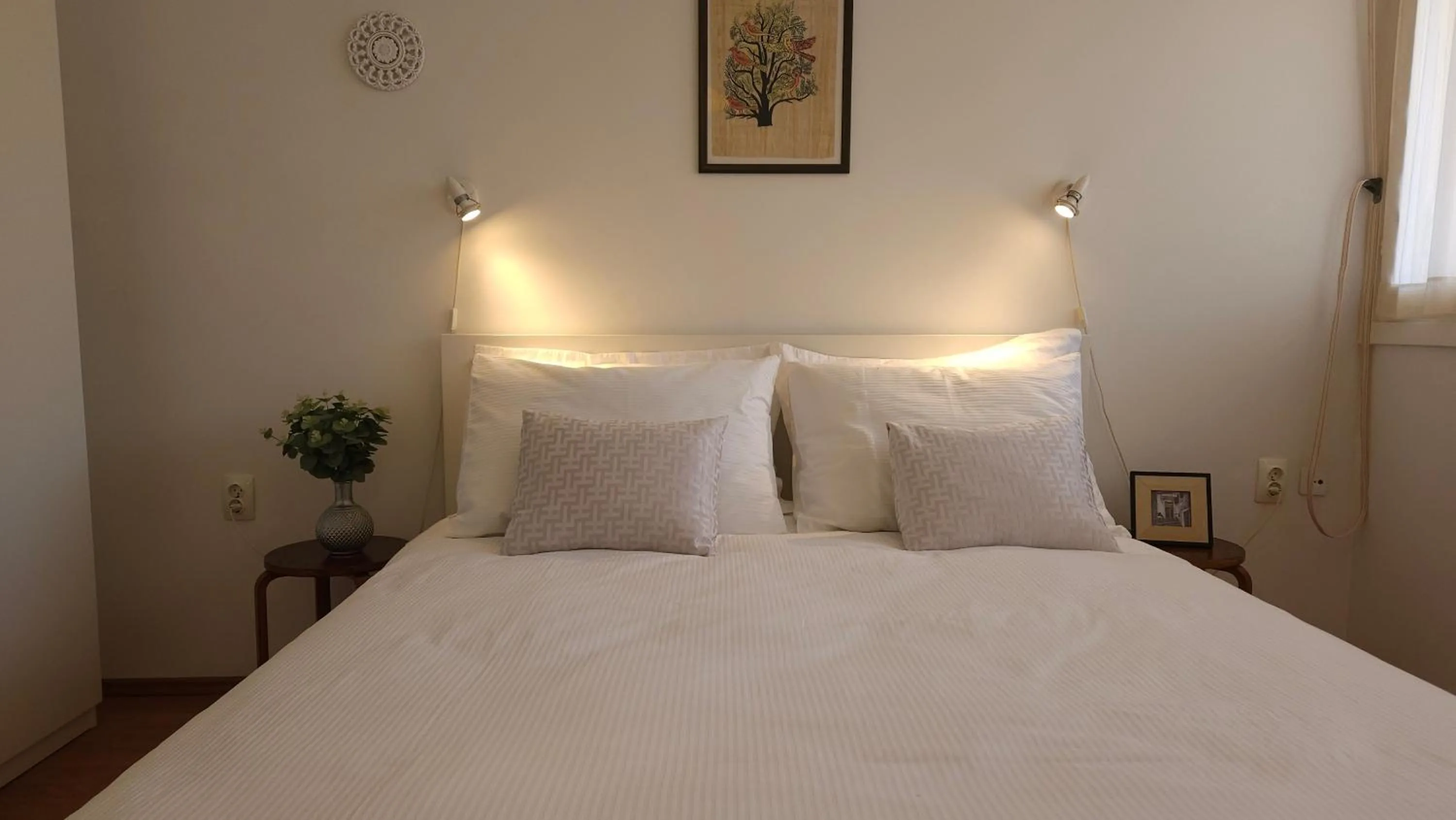 Bed in Apartment Romana with a spacious terrace