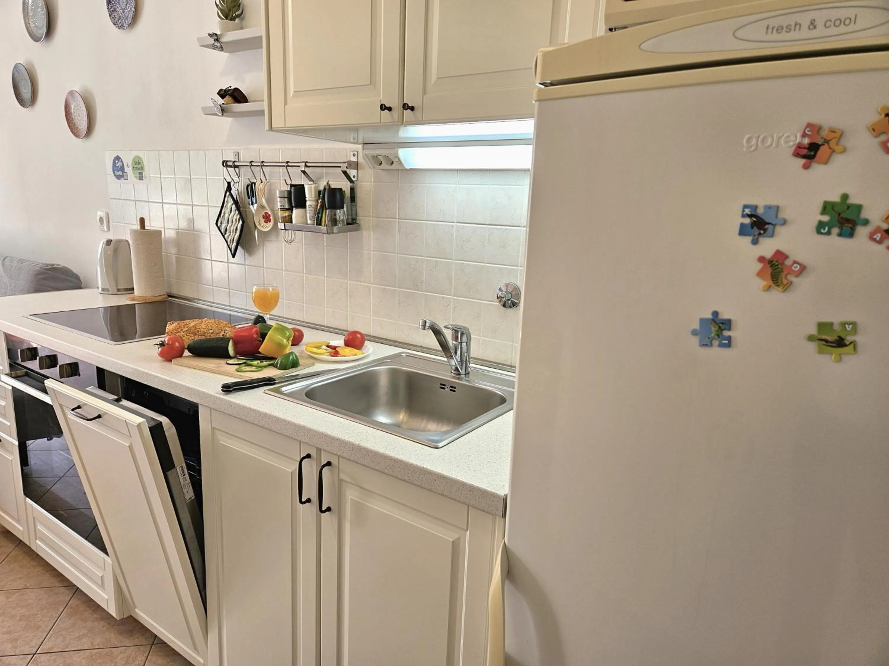 dishwasher in Apartment Romana with a spacious terrace