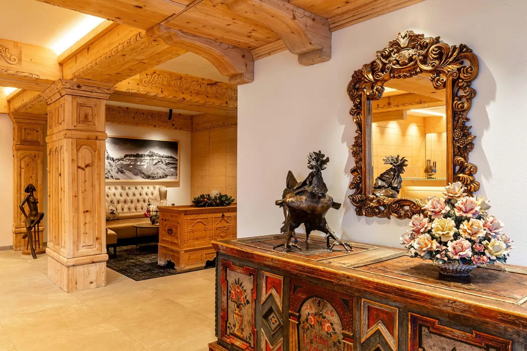 Lobby or reception in Sporthotel Arabba