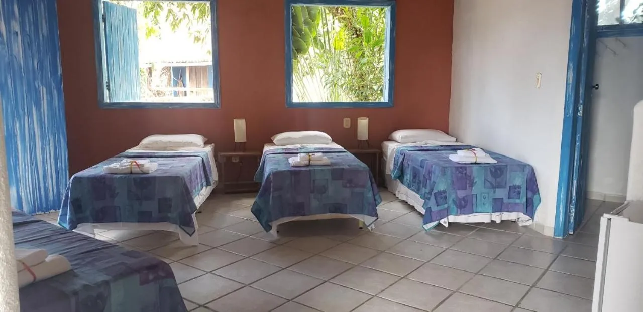 Bed in Pousada Varanda do Sol