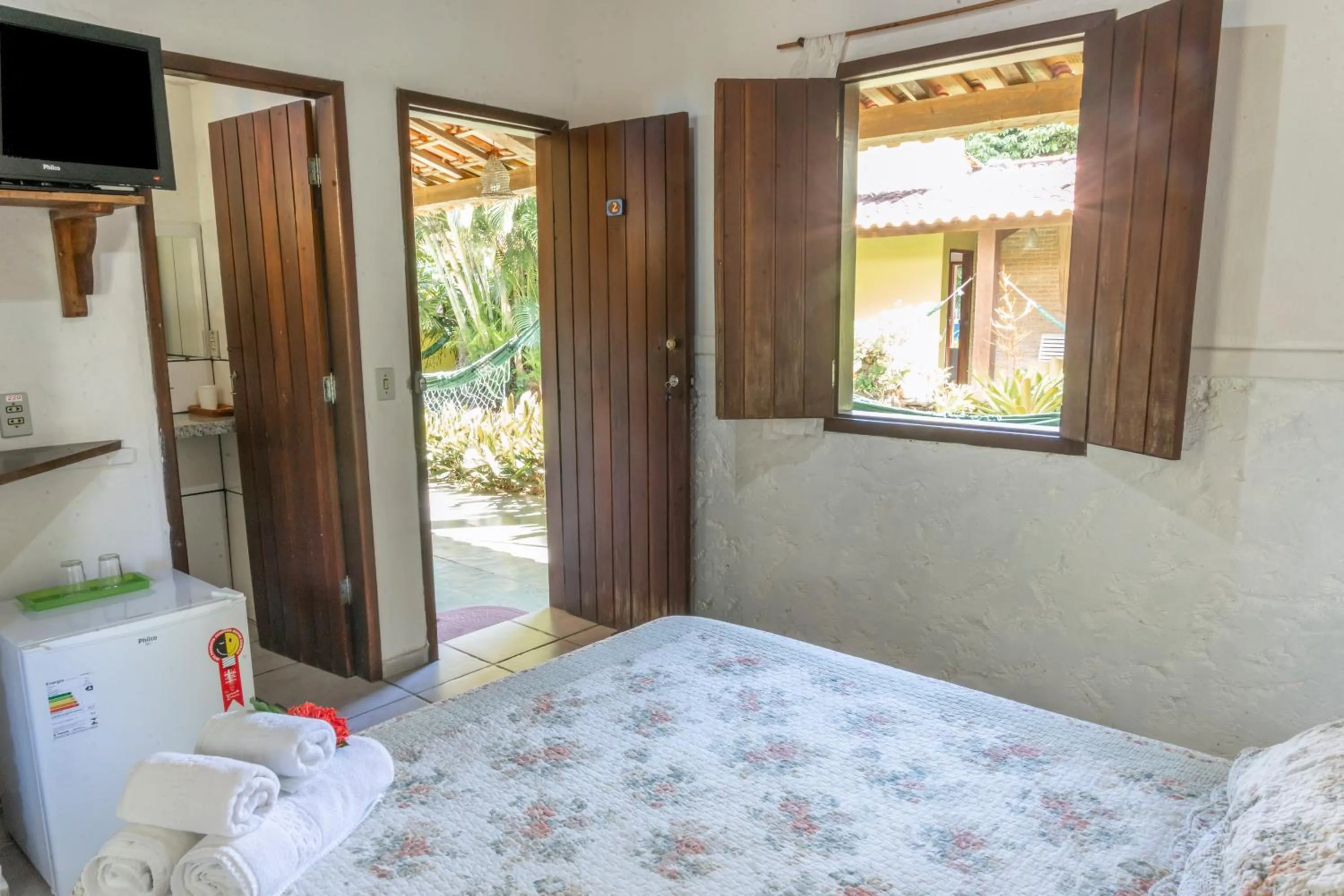 Bed in Pousada Varanda do Sol