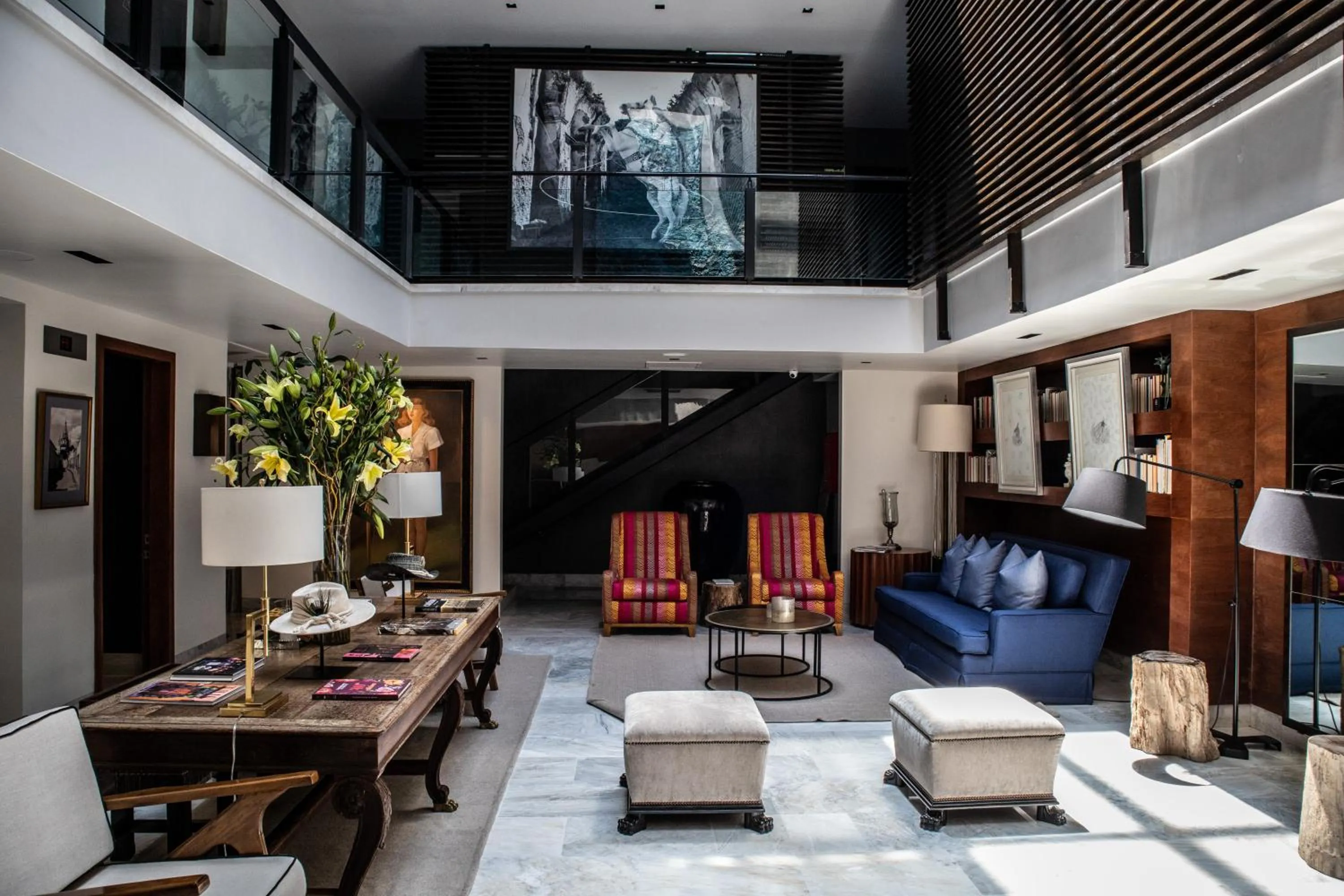 Library in Hotel Matilda, a Member of Design Hotels