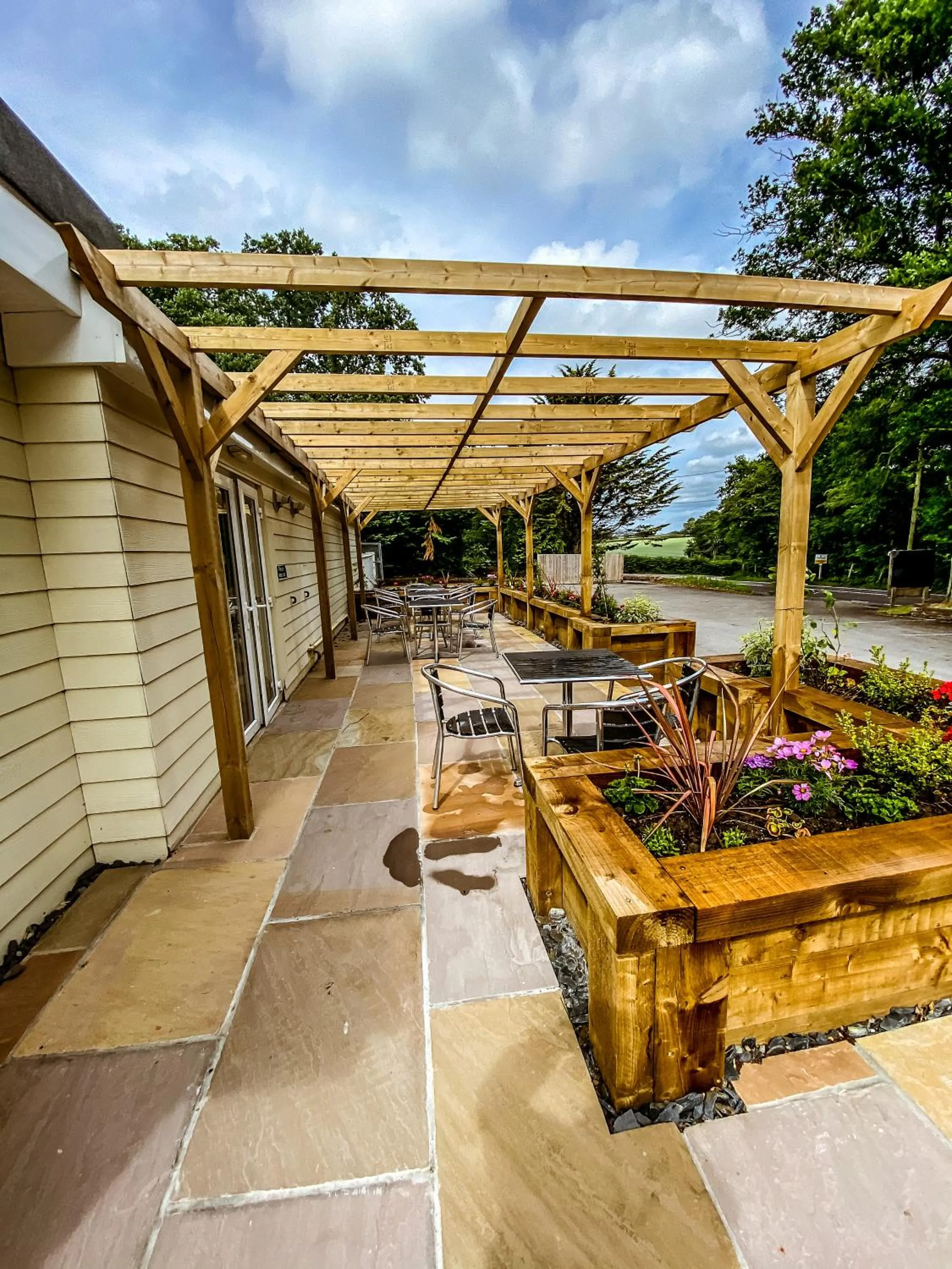 Patio in The Angel Hotel