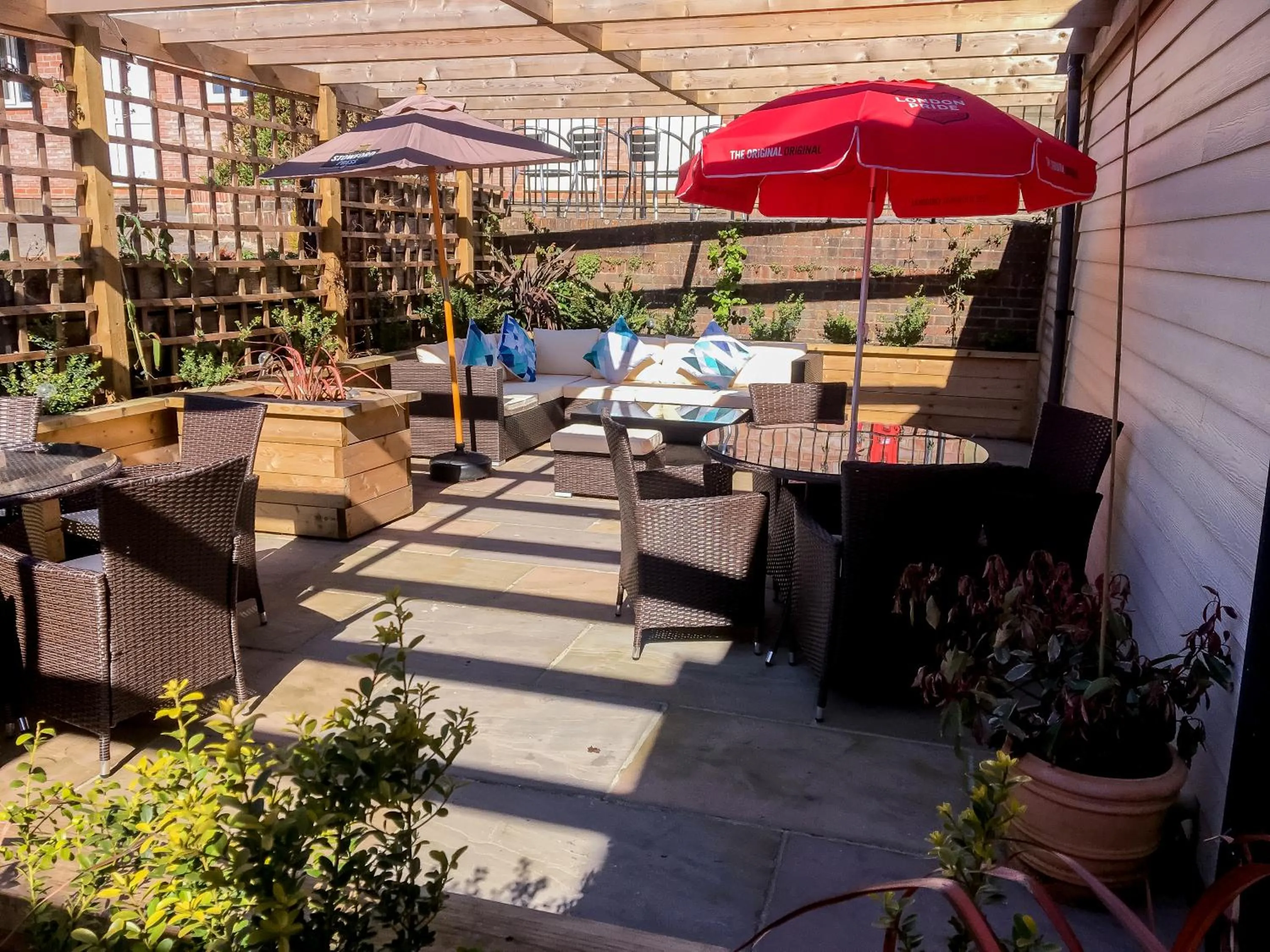 Patio in The Angel Hotel