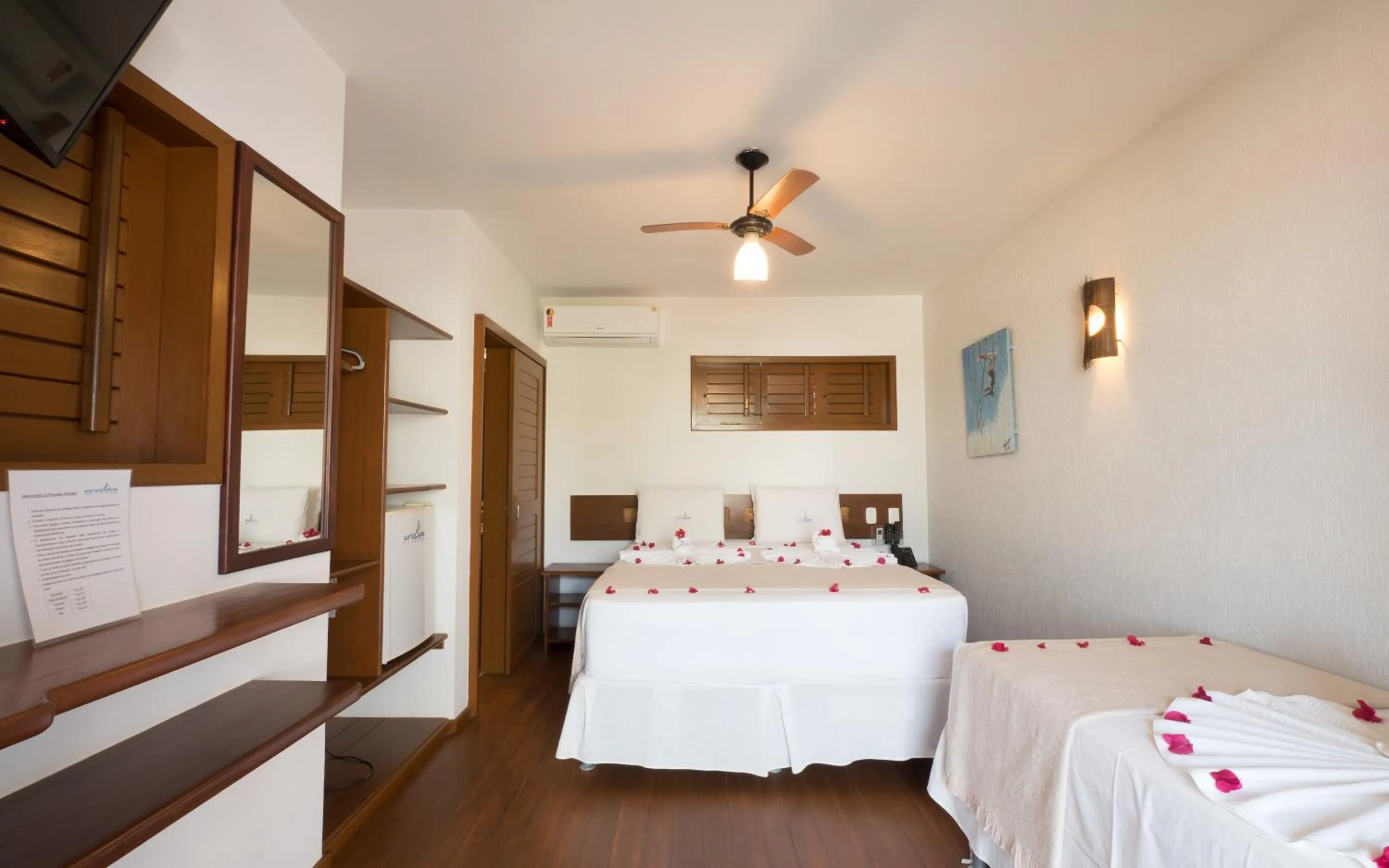 Bed in Pousada Windjeri